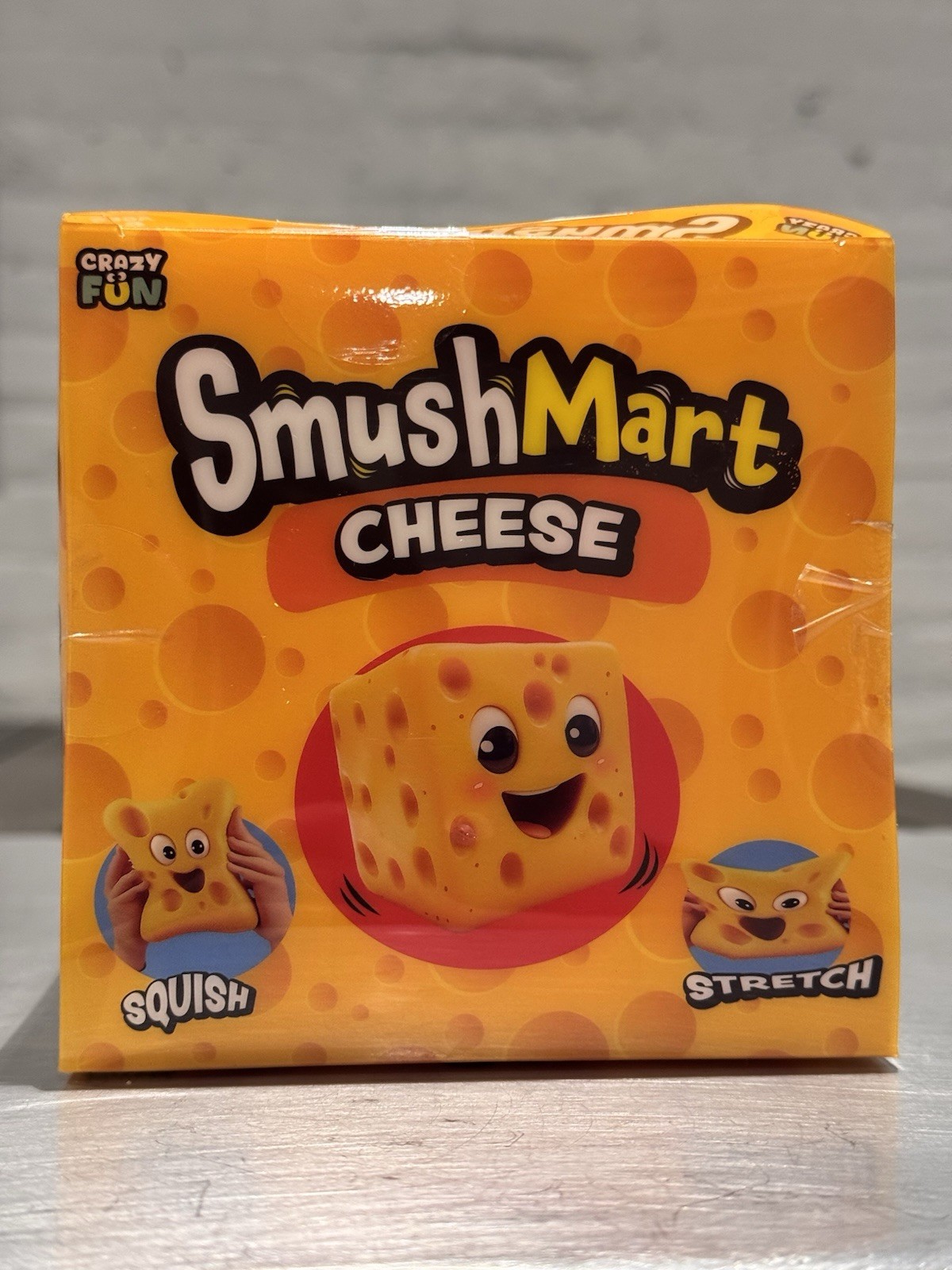 RMS Crazy Fun SmushMart Cheese Squishy Squeezy Stretch Sensory Toy TIK TOK VIRAL