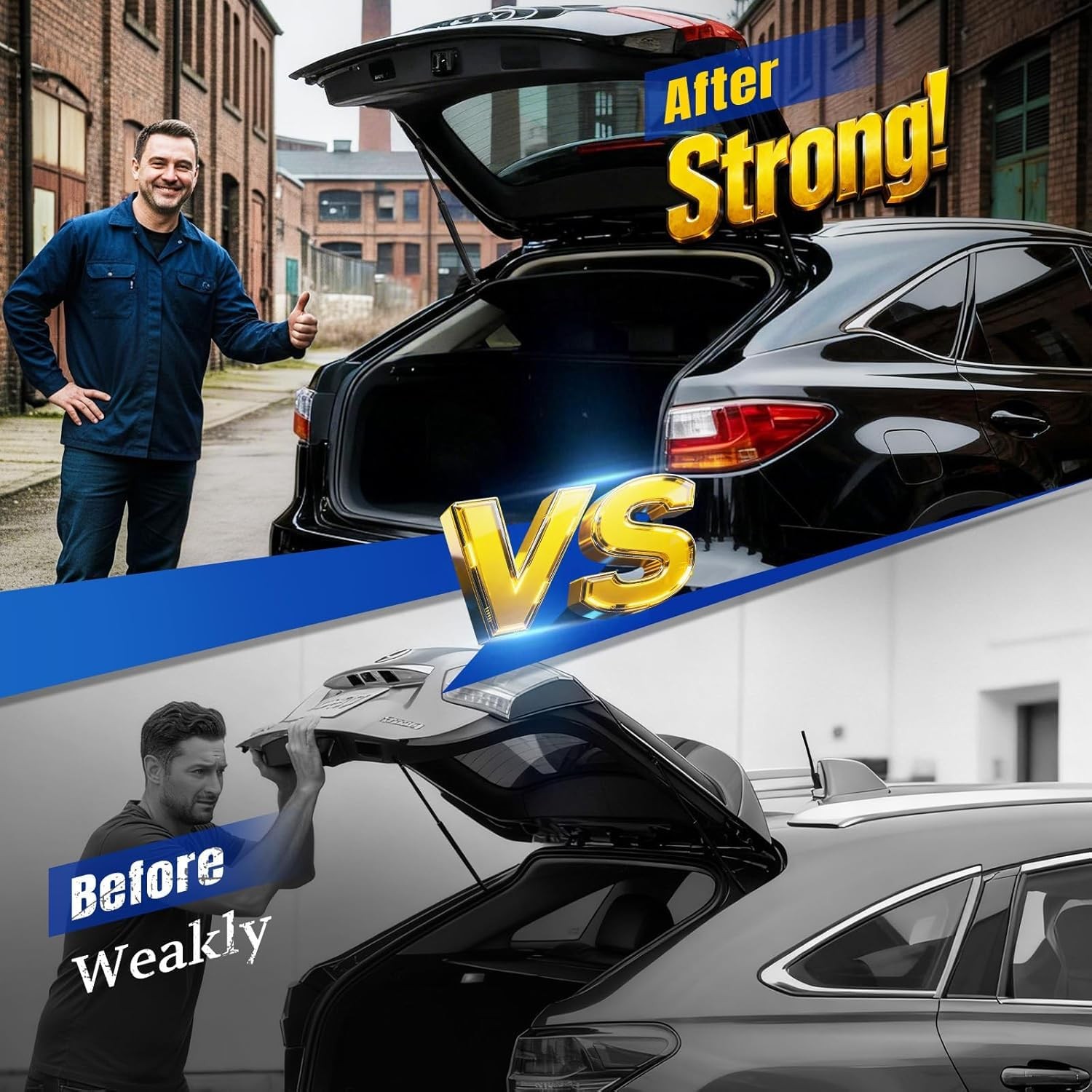 ARANA Rear Hatch Struts Trunk Shocks for Mitsubishi Outlander Black