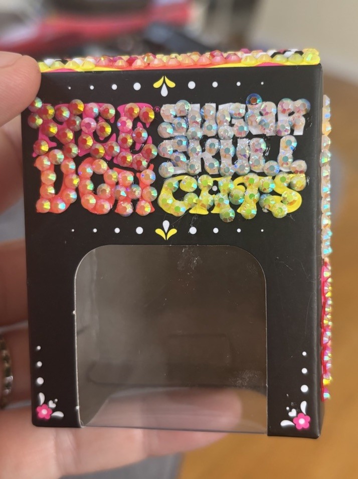 NeeDoh Skull Cats Box EMPTY AND BEDAZZLED!