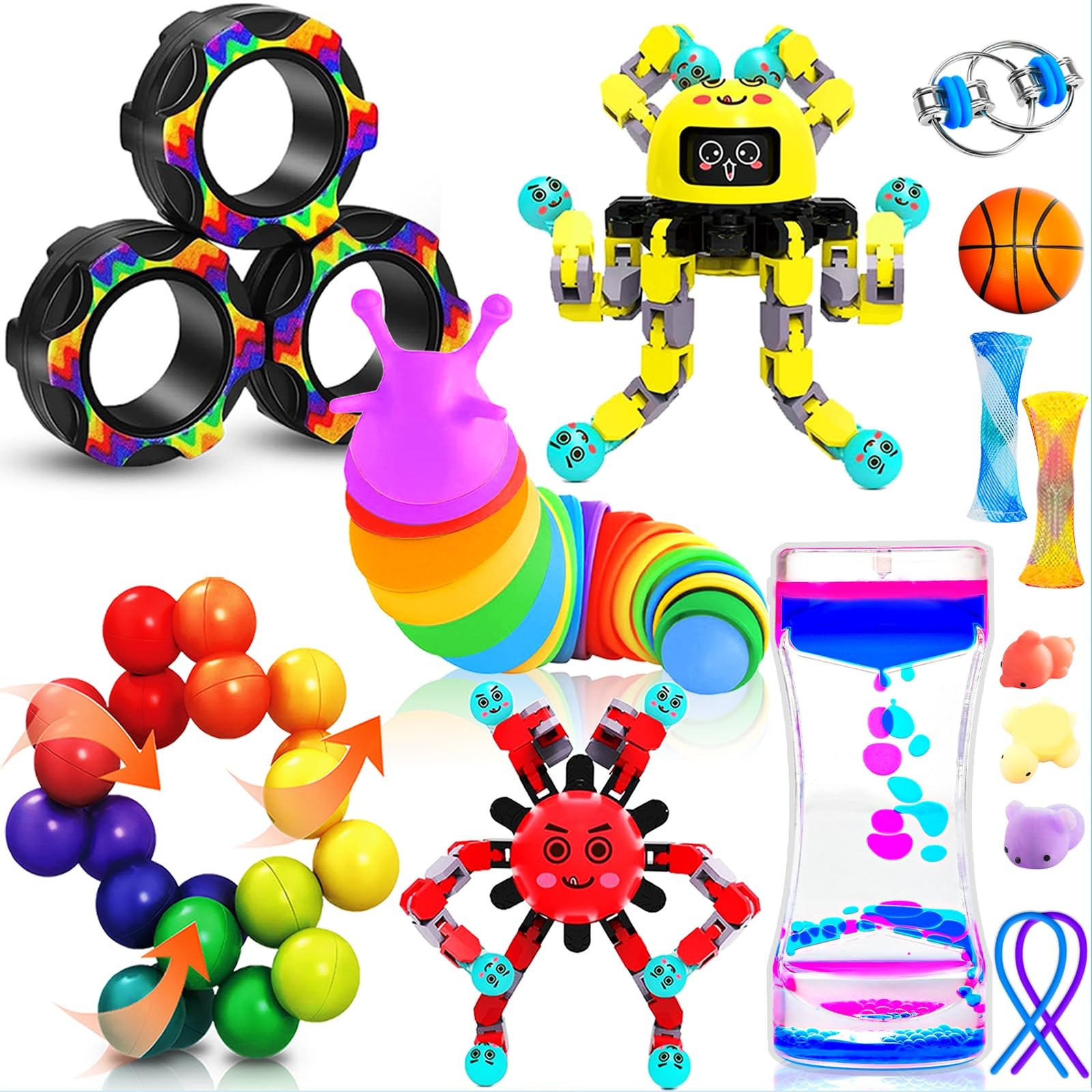 Dr.Kbder 15 Pack Fidget Toys Sensory Stress Relief Kids Adults Gift Bundles Set