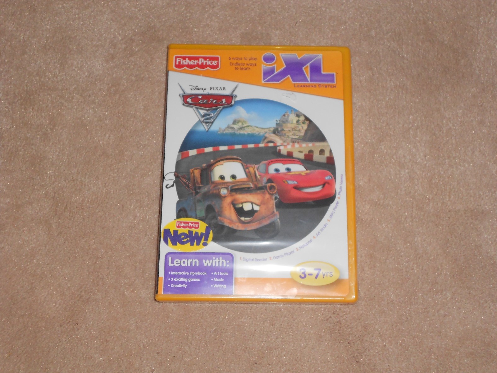 NEW, IXL LEARNING SYSTEM DISNEY PIXAR CARS 2 GAME, FISHER PRICE