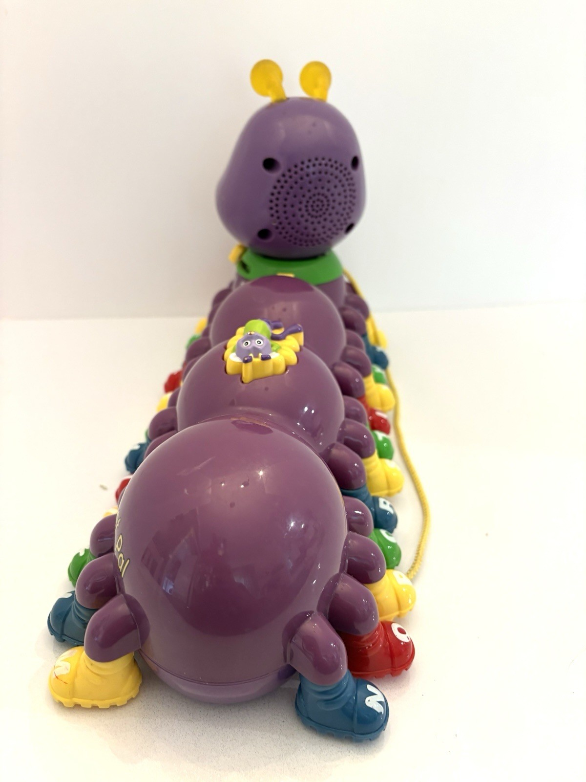 2001 Leap Frog Alphabet Pal Purple Caterpillar Letters Music Works!
