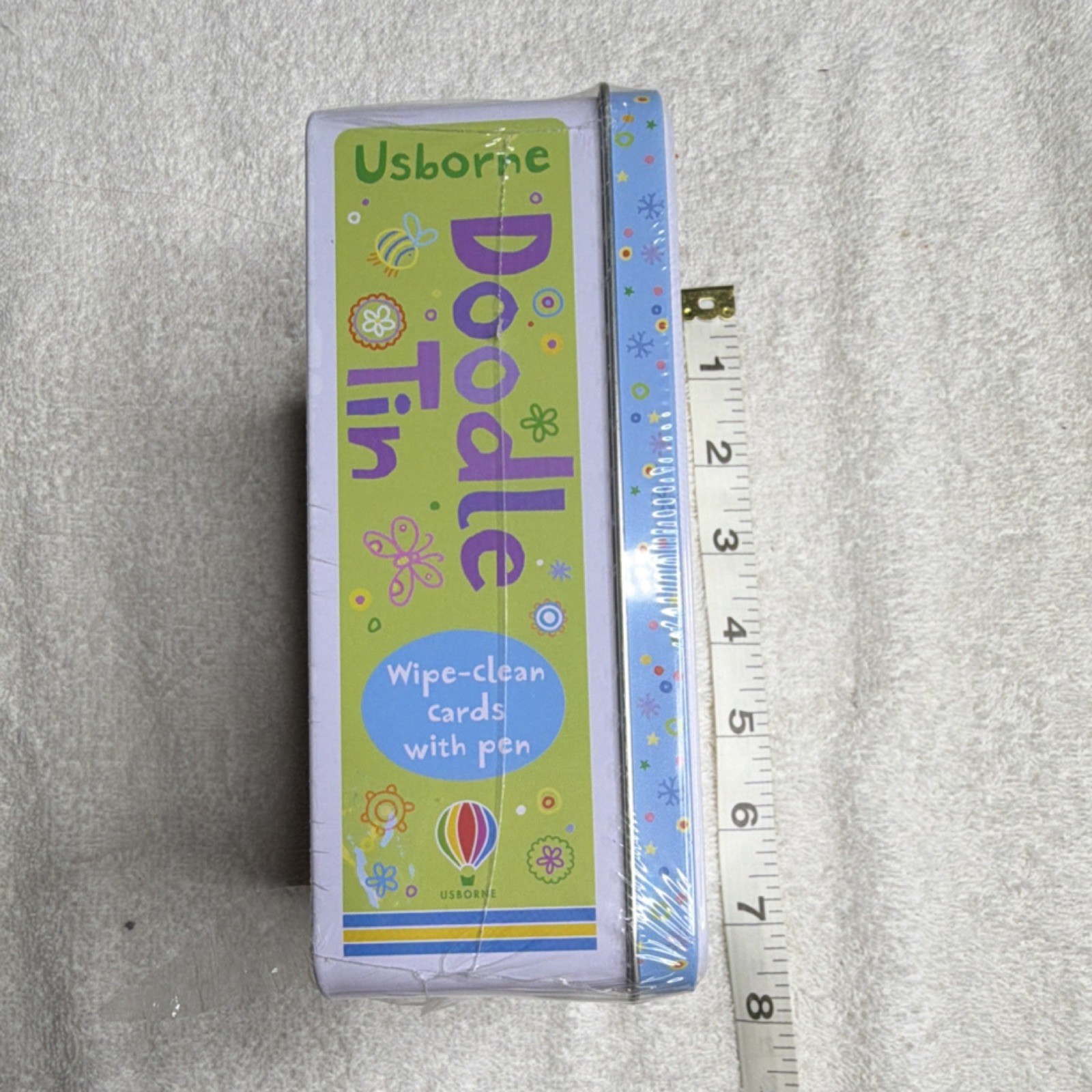 Usborne Doodle Tin Wipe-Clean Cards with Pen, 80 Arts & Crafts Cards, Ages 3-7
