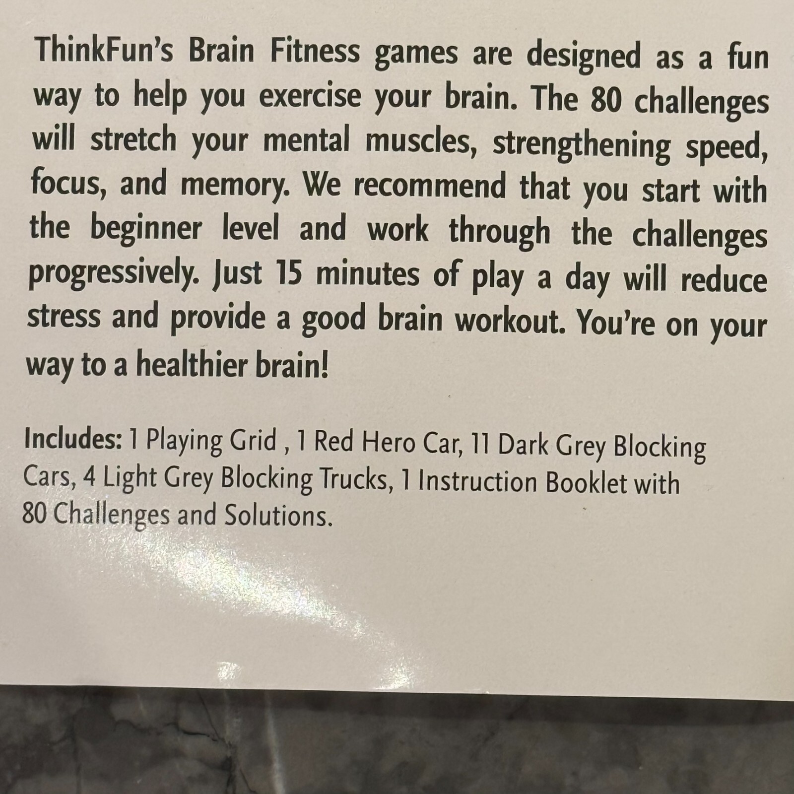 Brain Fitness Rush Hour plus more games: Air Traffic Control and Tangoes Tangram