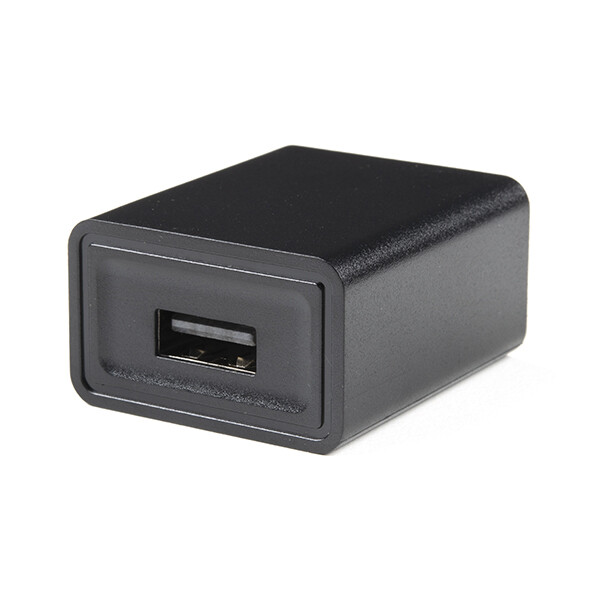 [ SparkFun TOL-11456 ] USB Wall Charger – 5V, 1A (Black)