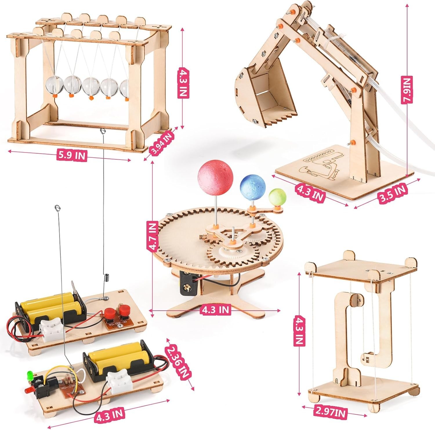 STEM Science Kits for Kids Ages 8-12 8-10, Wood Building Crafts Kits for Boys 6-