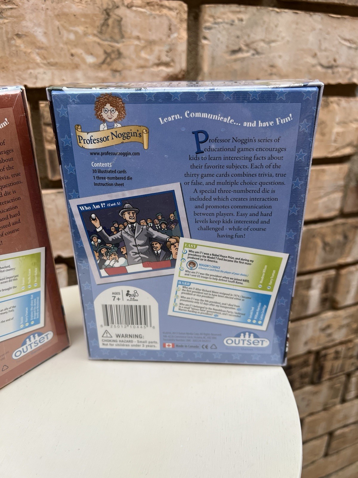 Professor Noggin’s President & US History Card Games Homeschool Educational NEW