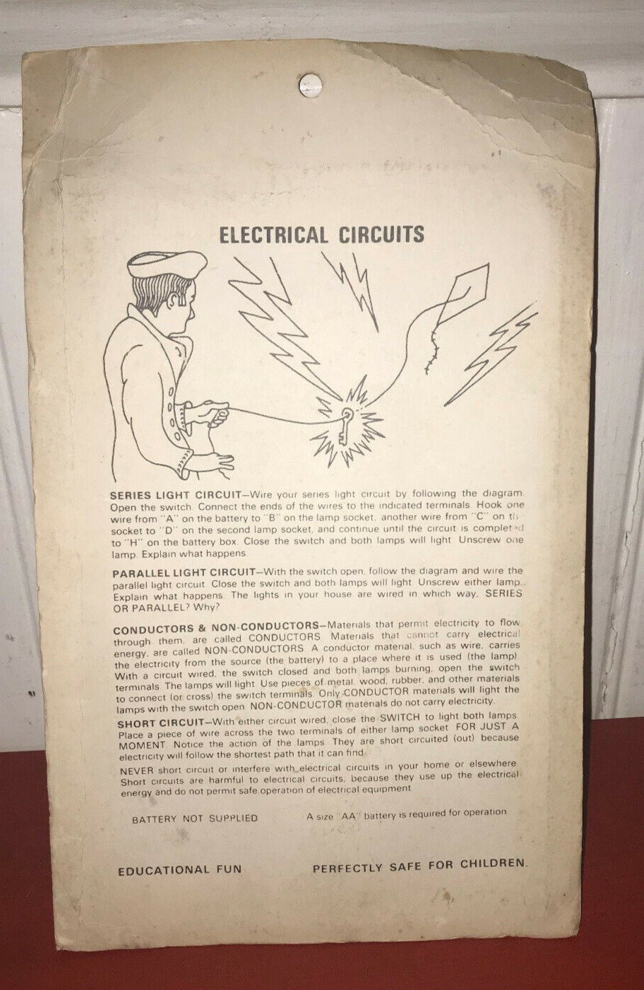 1968 Scien*T*rific Fun Educational Experimenter Electrical Circuit Set
