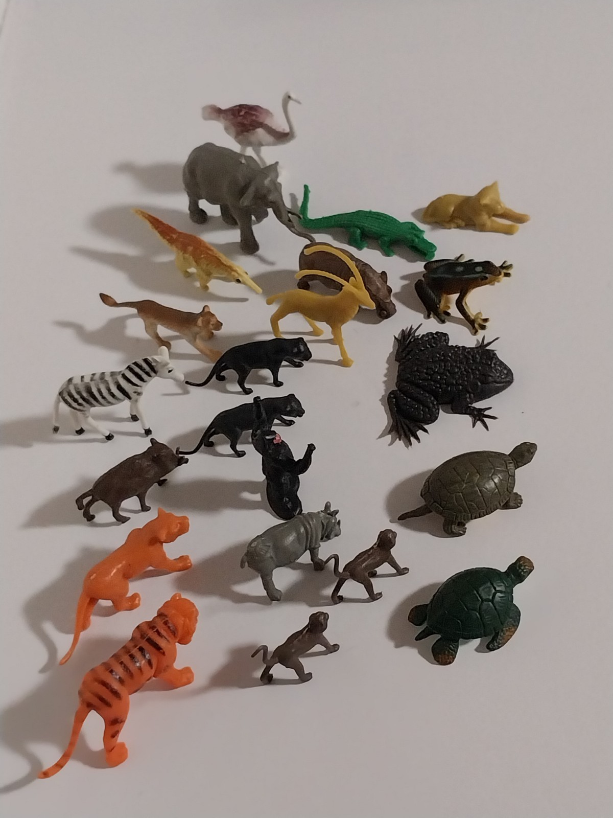 Plastic Animal Figurines Mixed Lot of 22