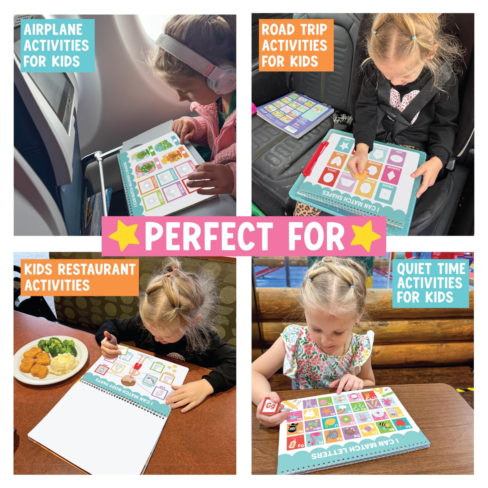 My First Busy Book Toddlers 3-5, Montessori Preschool Learning Activities Age…