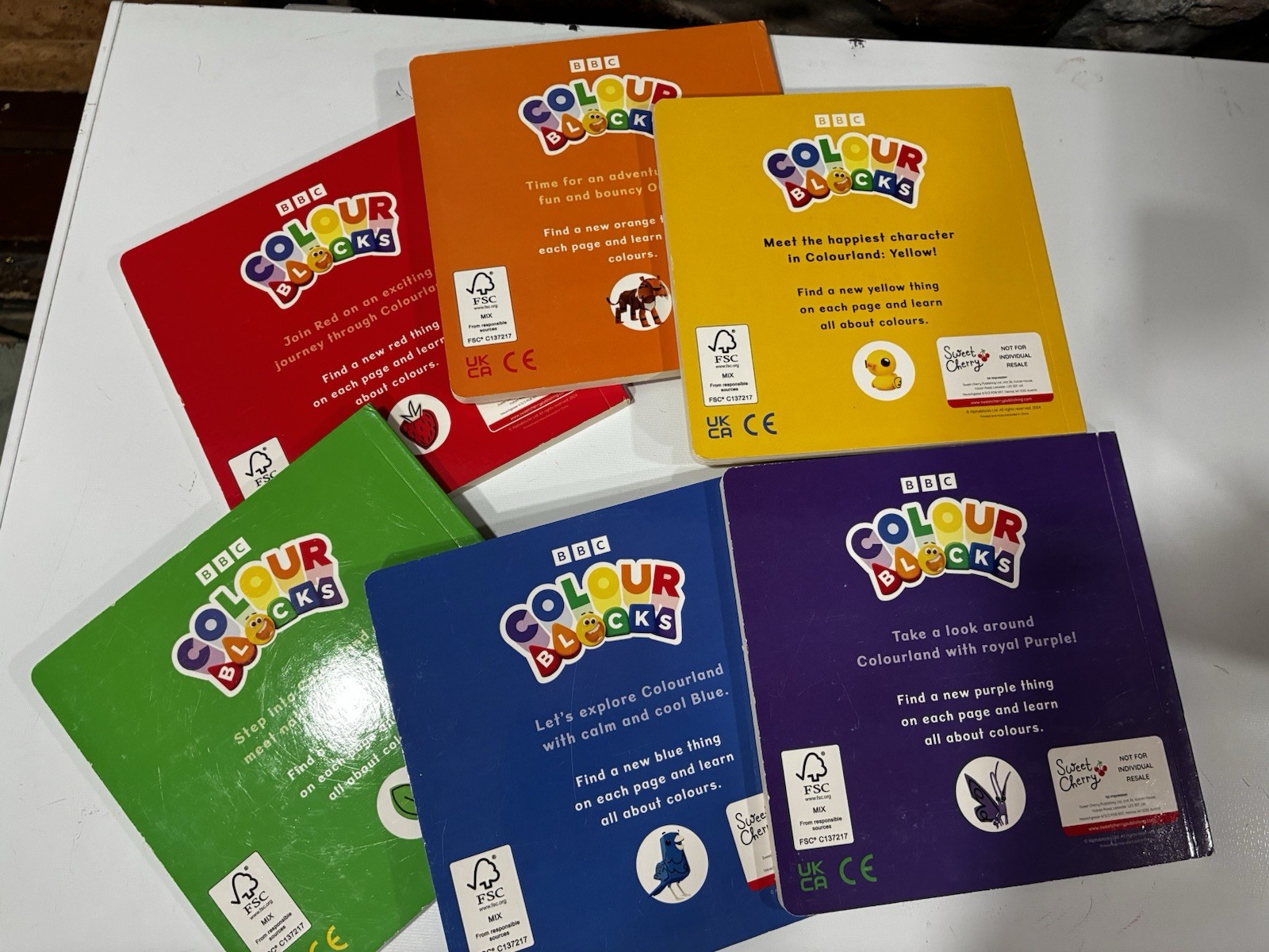 Colourblocks Box Set Kids Color Books BBC CBeebies
