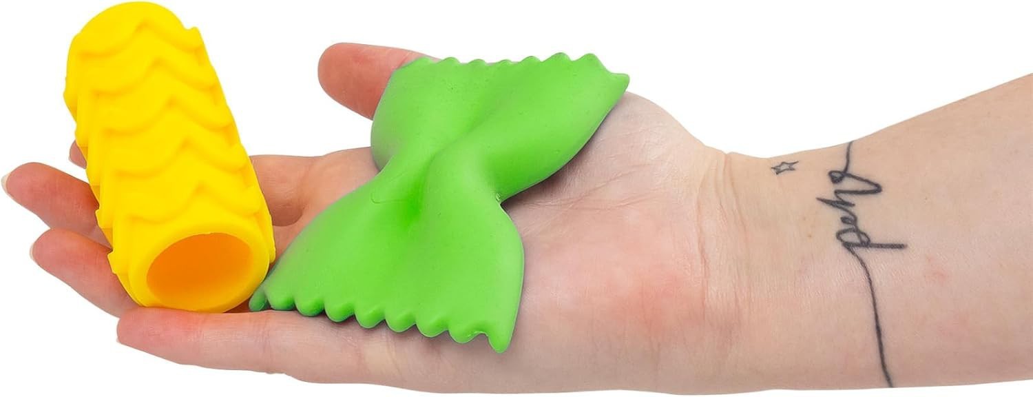 Scrunchems Stretchy Squeezy Pasta Shapes Sensory Stress Toy [1 RANDOM Color]