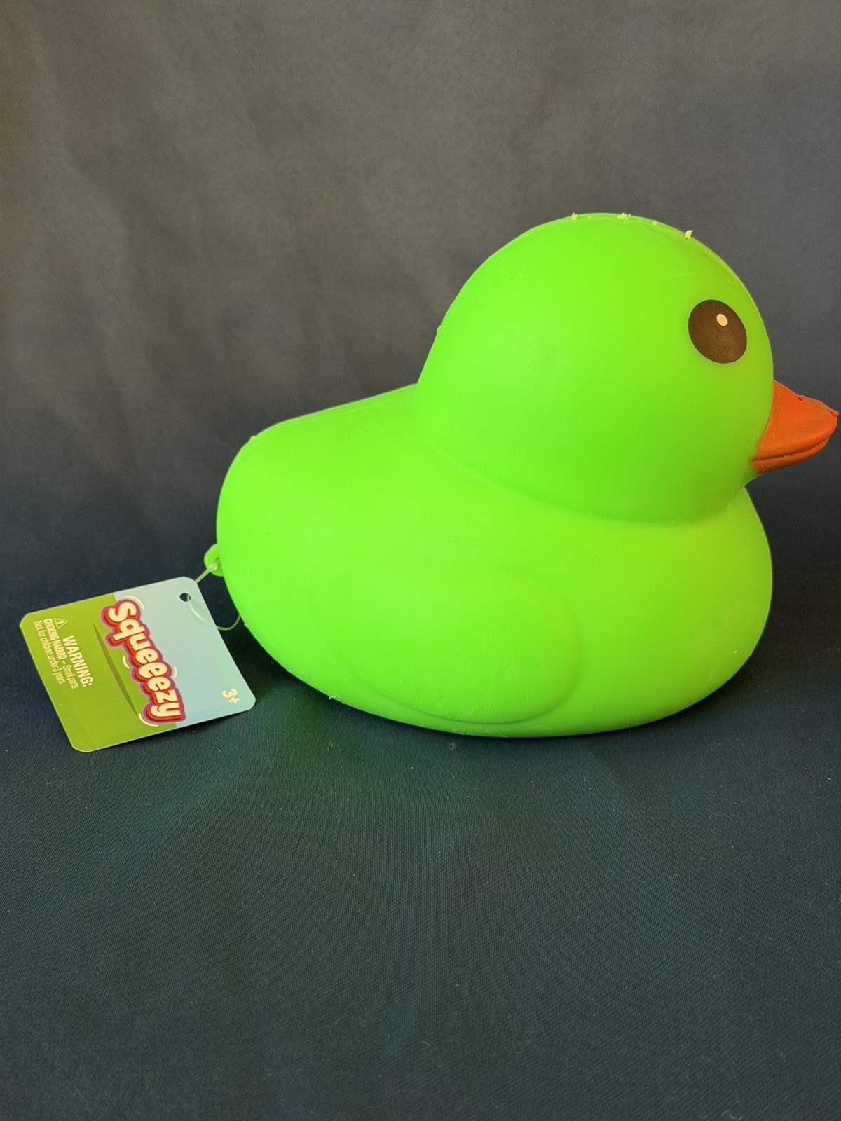 Sunny Days Squeeezy Jumbo Green Duck Durable Stress Stretch Toy-Stretches 1FT