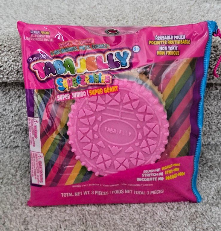Taba Jelly Squeezeables Super Jumbo Cookie 5″ – Scented Jelly Squishy Toy