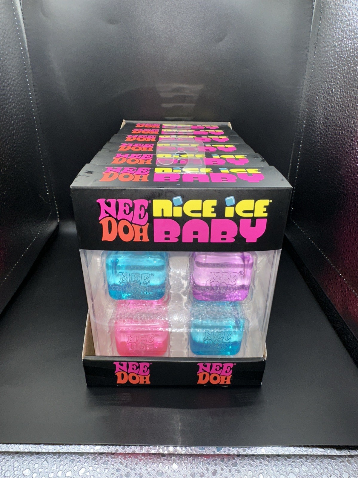 RARE TIKTOK NeeDoh Nice Ice Baby 4 pack, Set of Four Nee Doh Mini Nice Cube