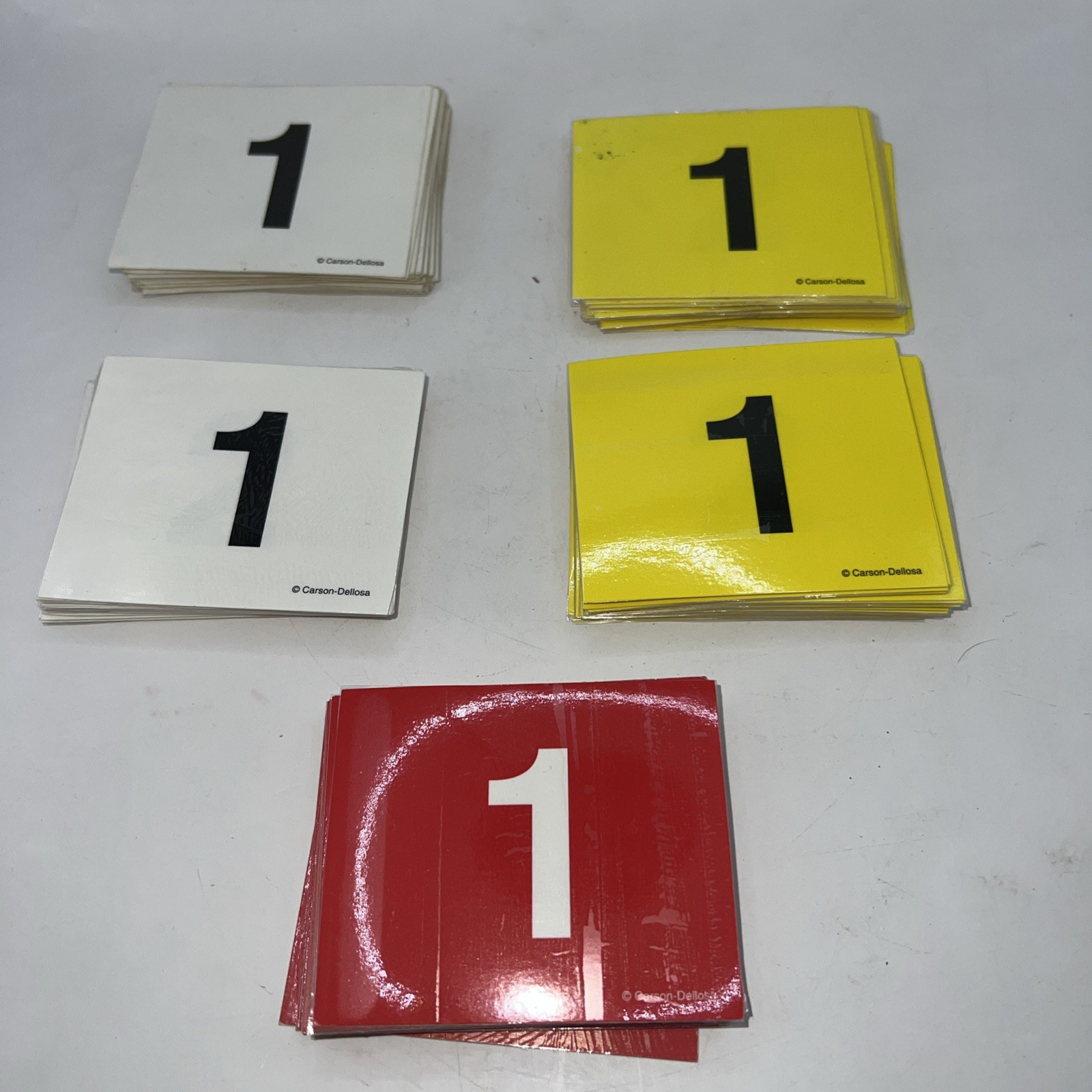 Five Sets Of (1-31) THICK CALENDAR MAKING SQUARES 3″