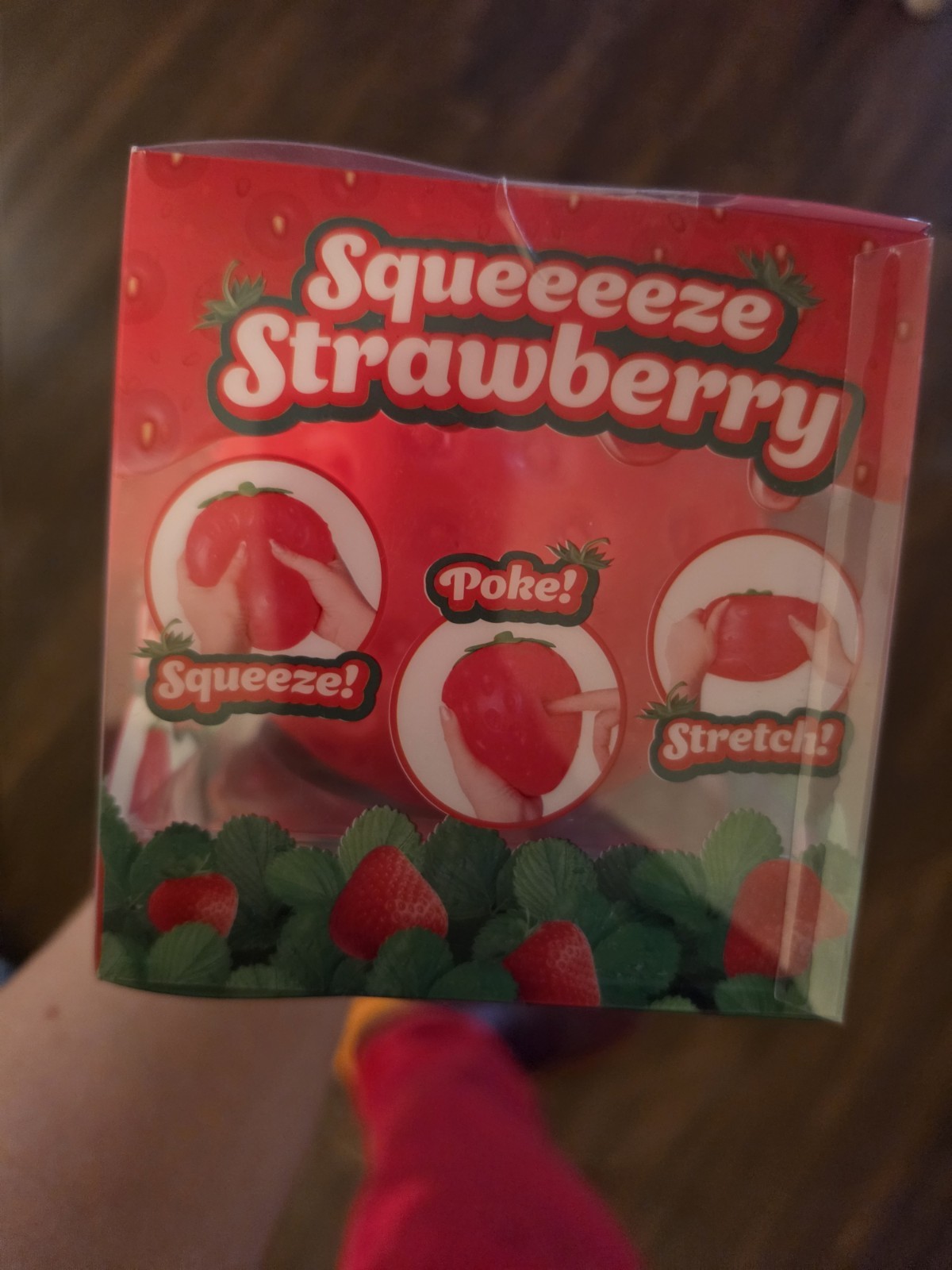 Sunny Days Jumbo Squeezy Strawberry Squishy Toy Stress Relief Sensory Fun