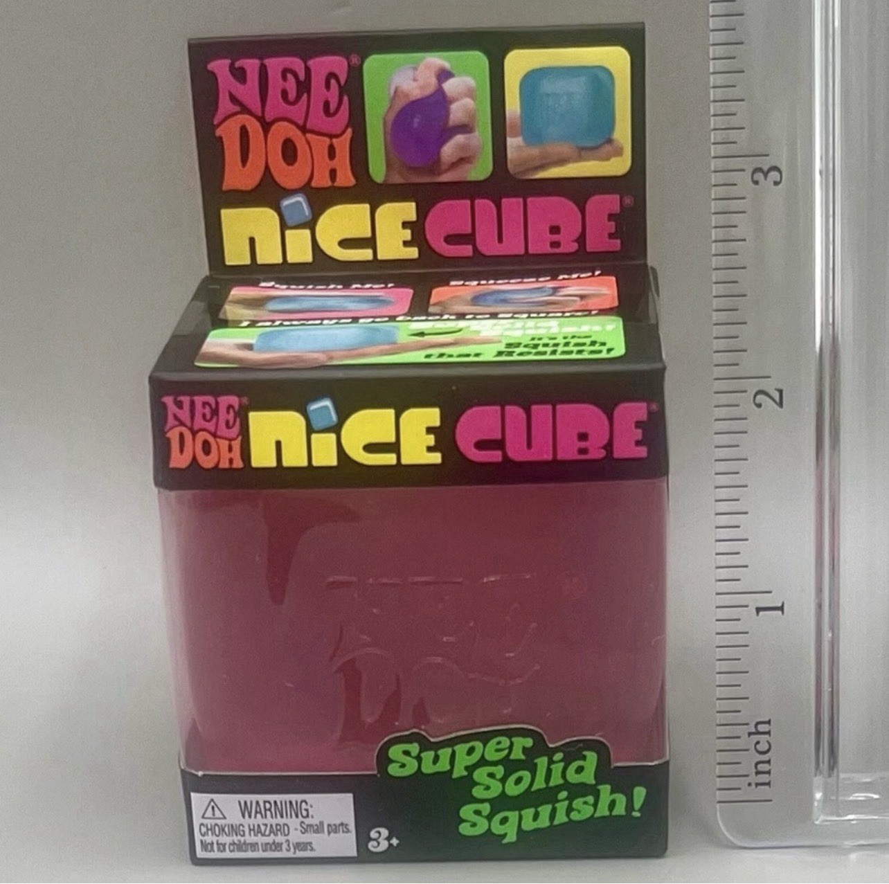 NEEDOH Purple/Pink 💜🩷 2 Pack ~ Sploot Splat Squishy + Nice Cube Squishy NEW