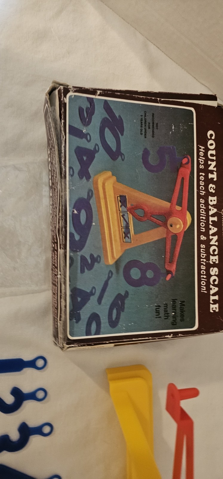 Vintage Chadwick Count & Balance Scale Toy 1986 Math Add Subtract