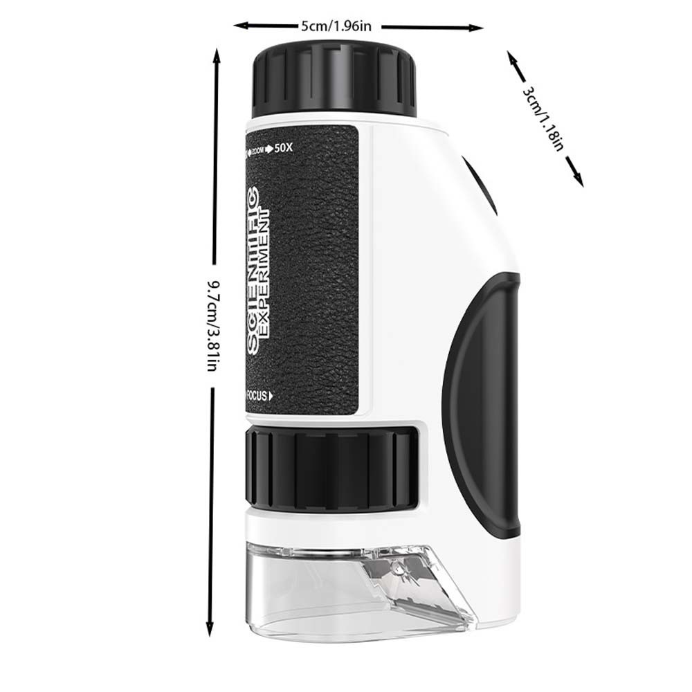 Kids Mini 50X-300X Microscope Handheld Mini Microscope Portable Microscope
