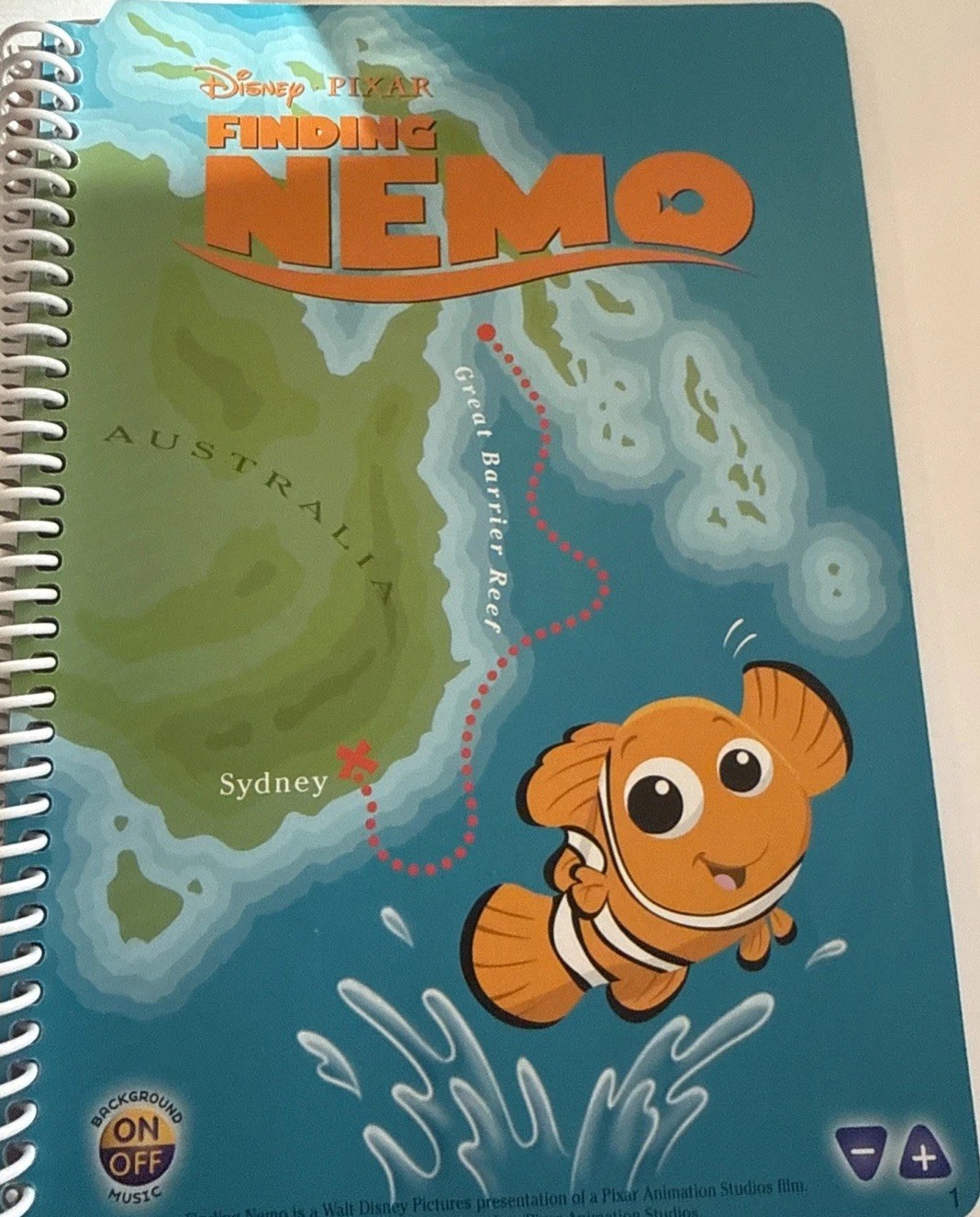 LeapFrog LeapPad Interactive Leap 1 Reading FINDING NEMO Book Only*