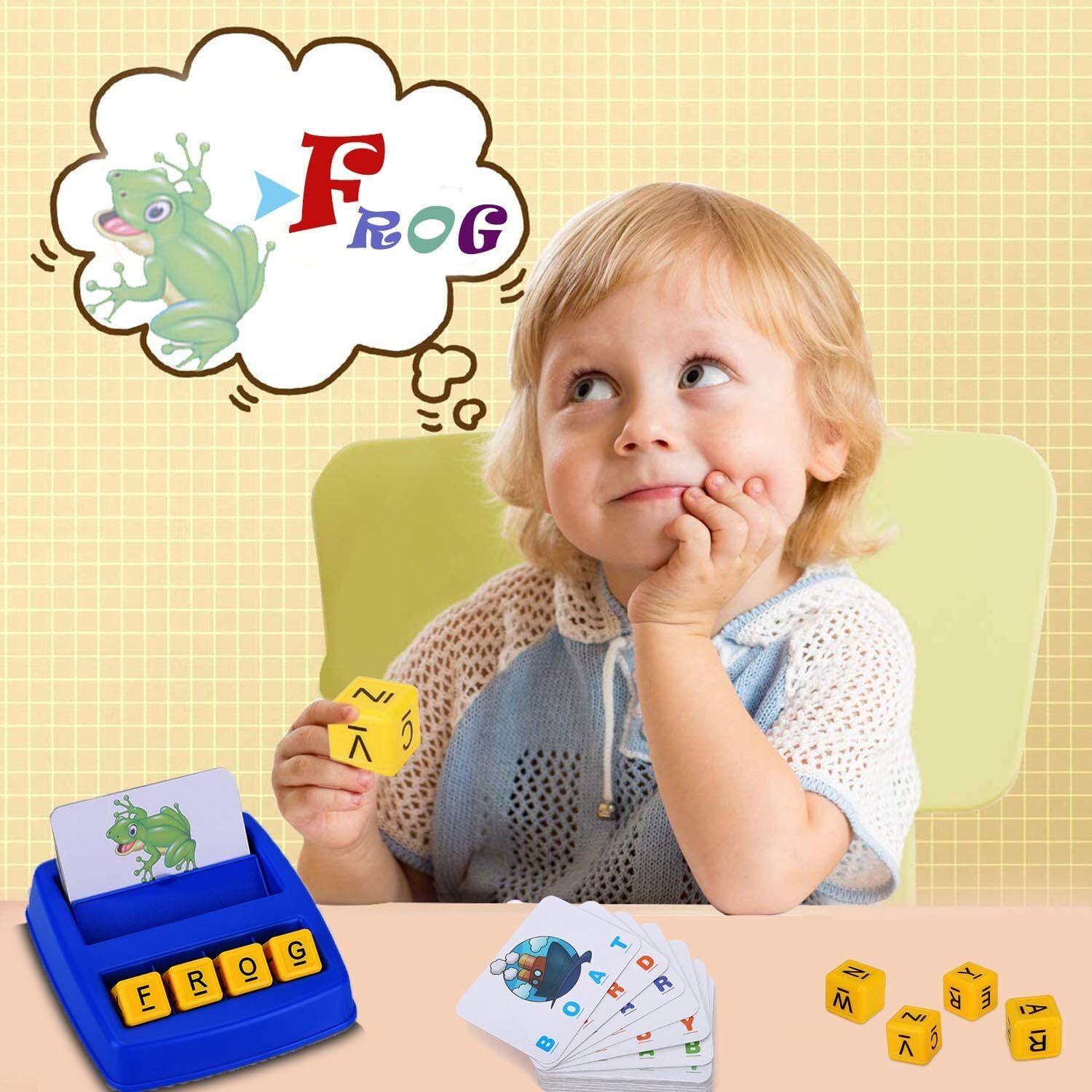 Matching Letter Spelling Games Educational Learning Toys for Kids Boys Girls