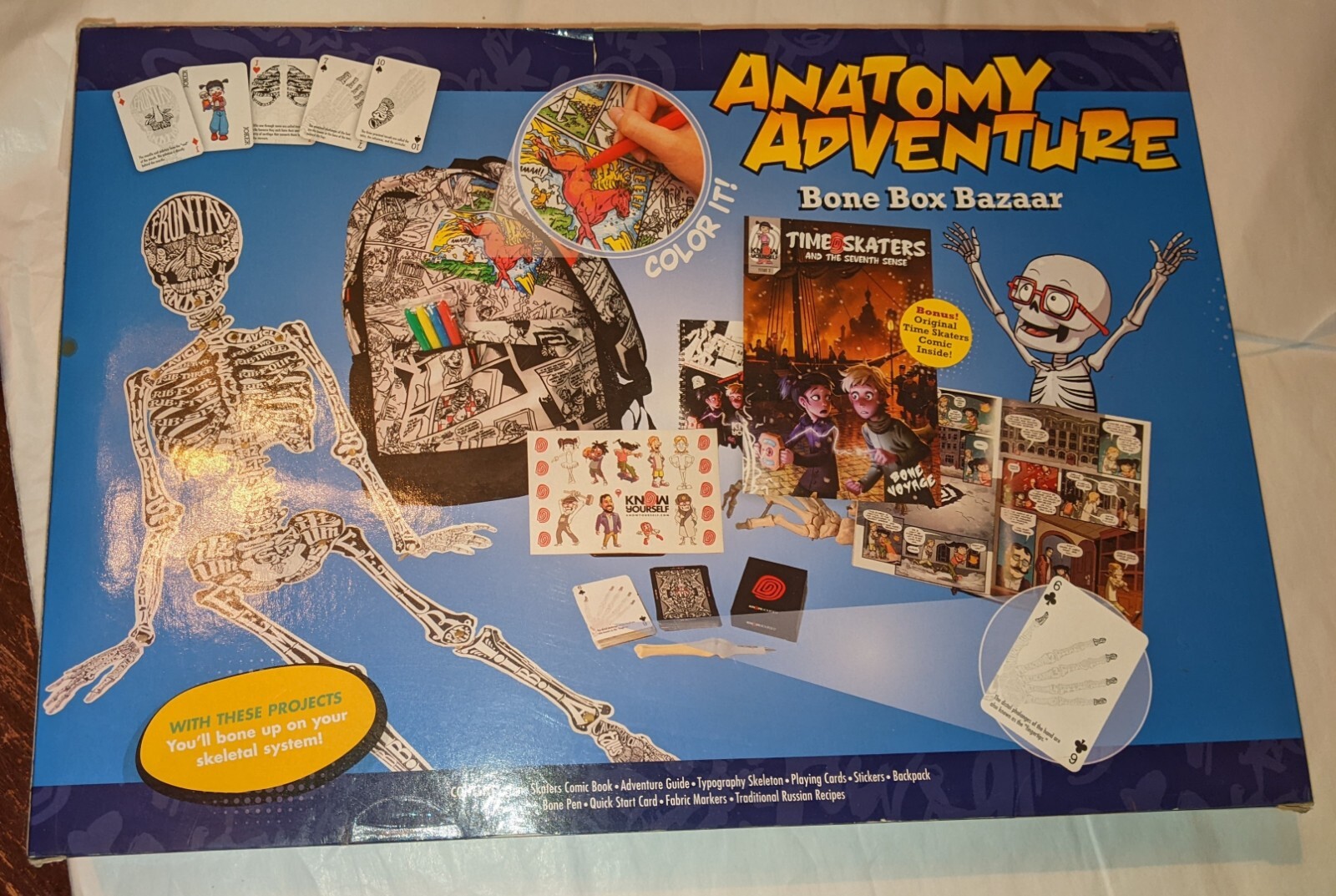 NIB Dr Bonyfide’s Anatomy Adventure Bone Box Bazaar Tillywig BRAIN CHILD Award!