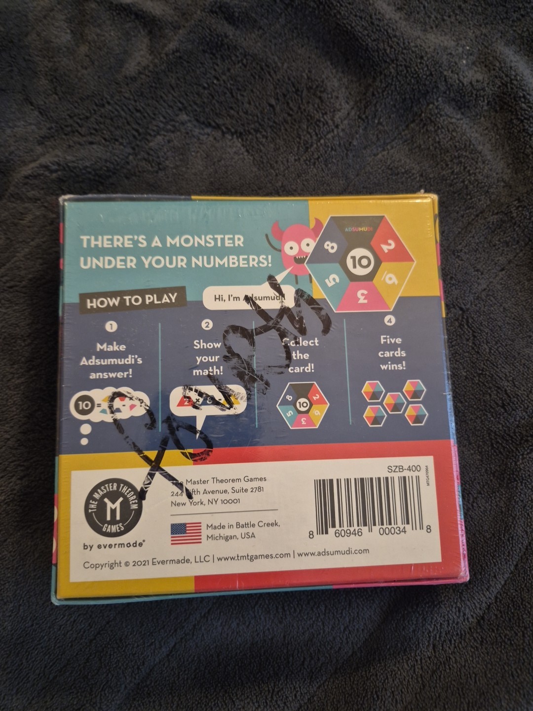 New Adsumdi Math Card Game – 2 TO 8 PLAYERS AGES 9+