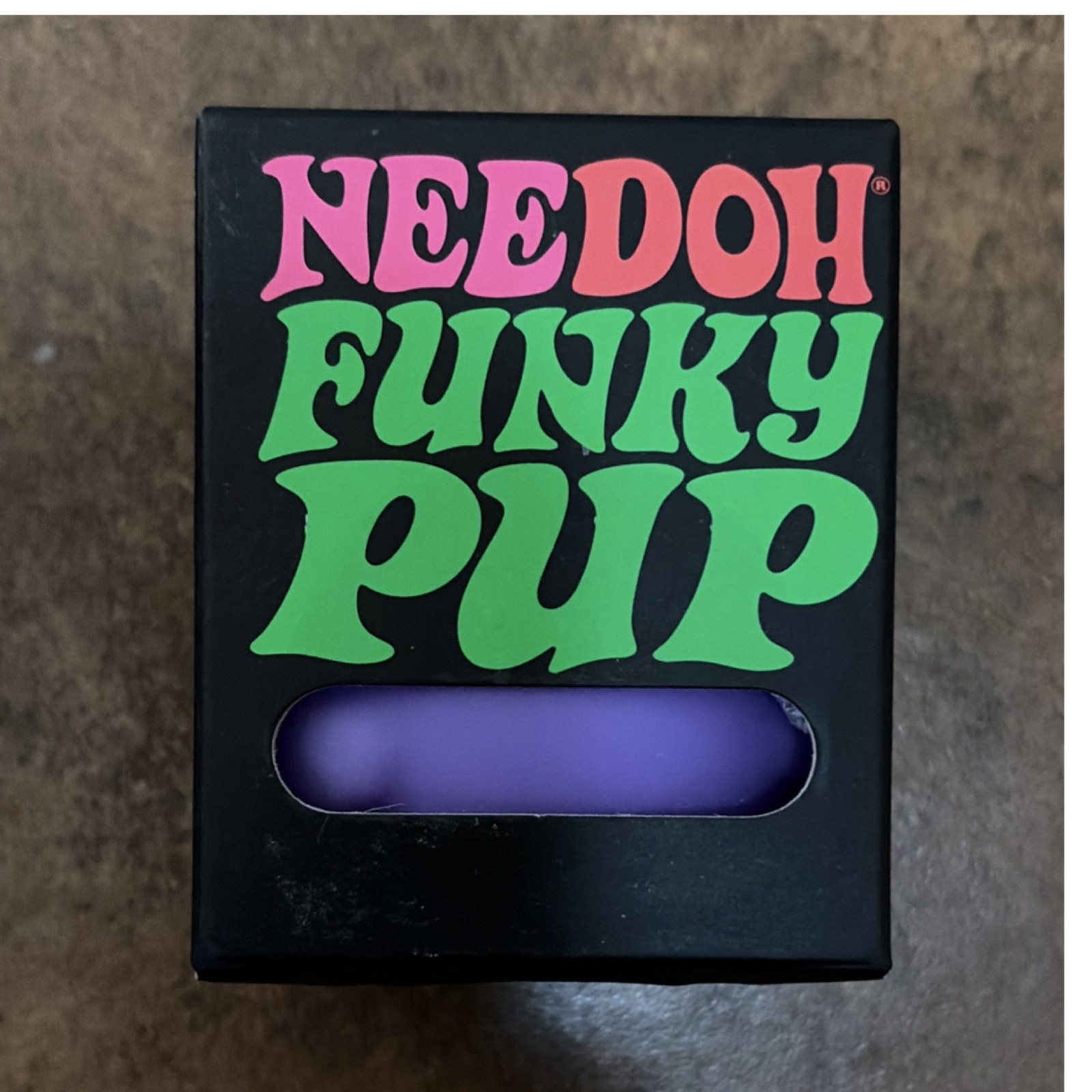 NeeDoh Funky Pup Squish Squeeze Toy Purple 3+