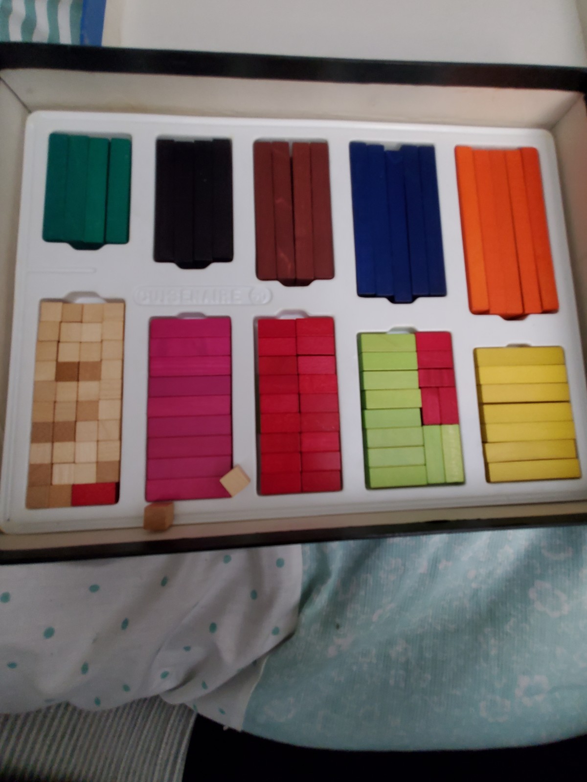 Vintage Cuisenaire Home Math Kit For Kids Complete Set 1971 Good Condition