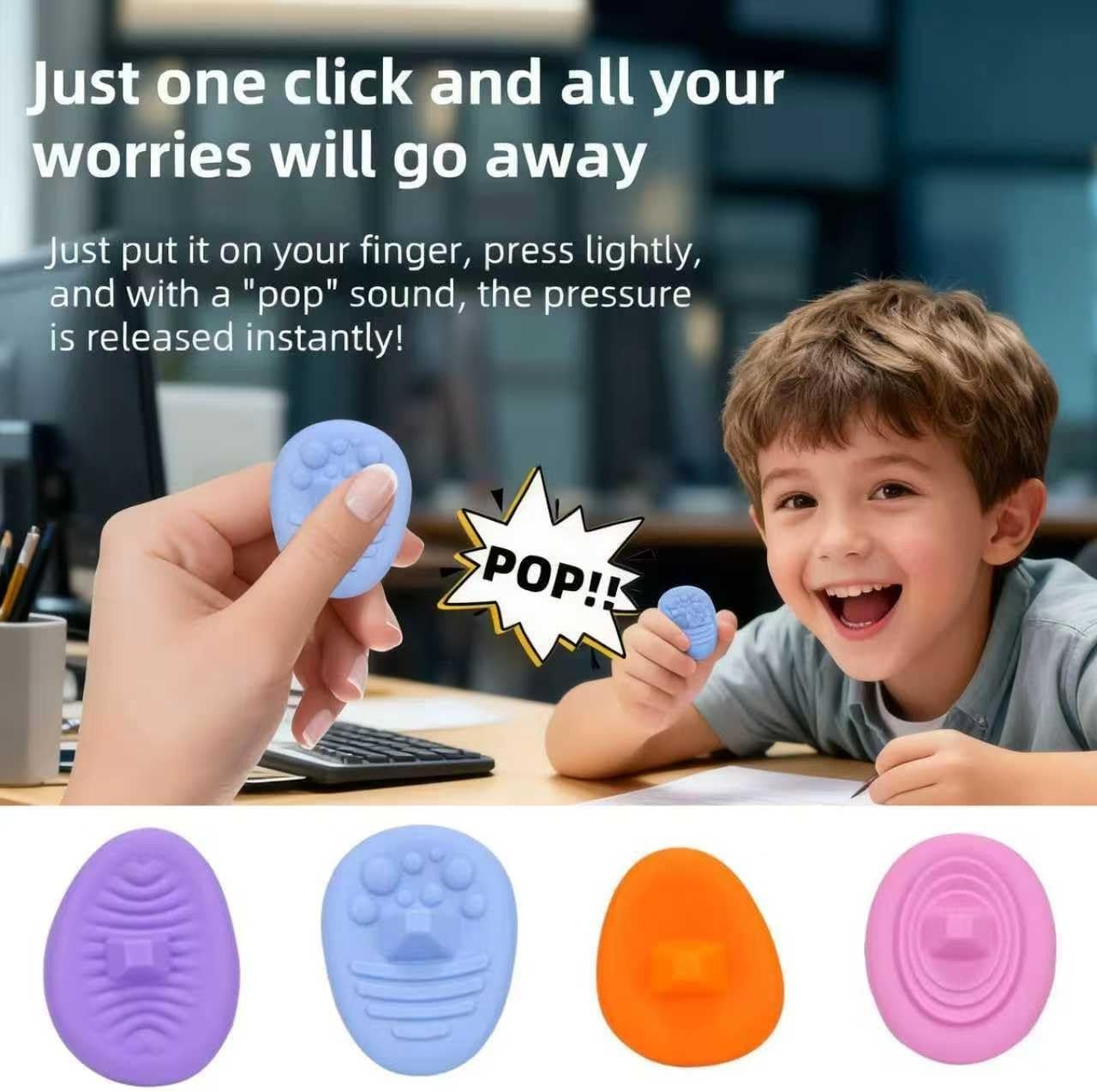 Sensory Fidget for Kids Adults Textured Finger Fidgets 4 Pack Bundle, BRAND NEW