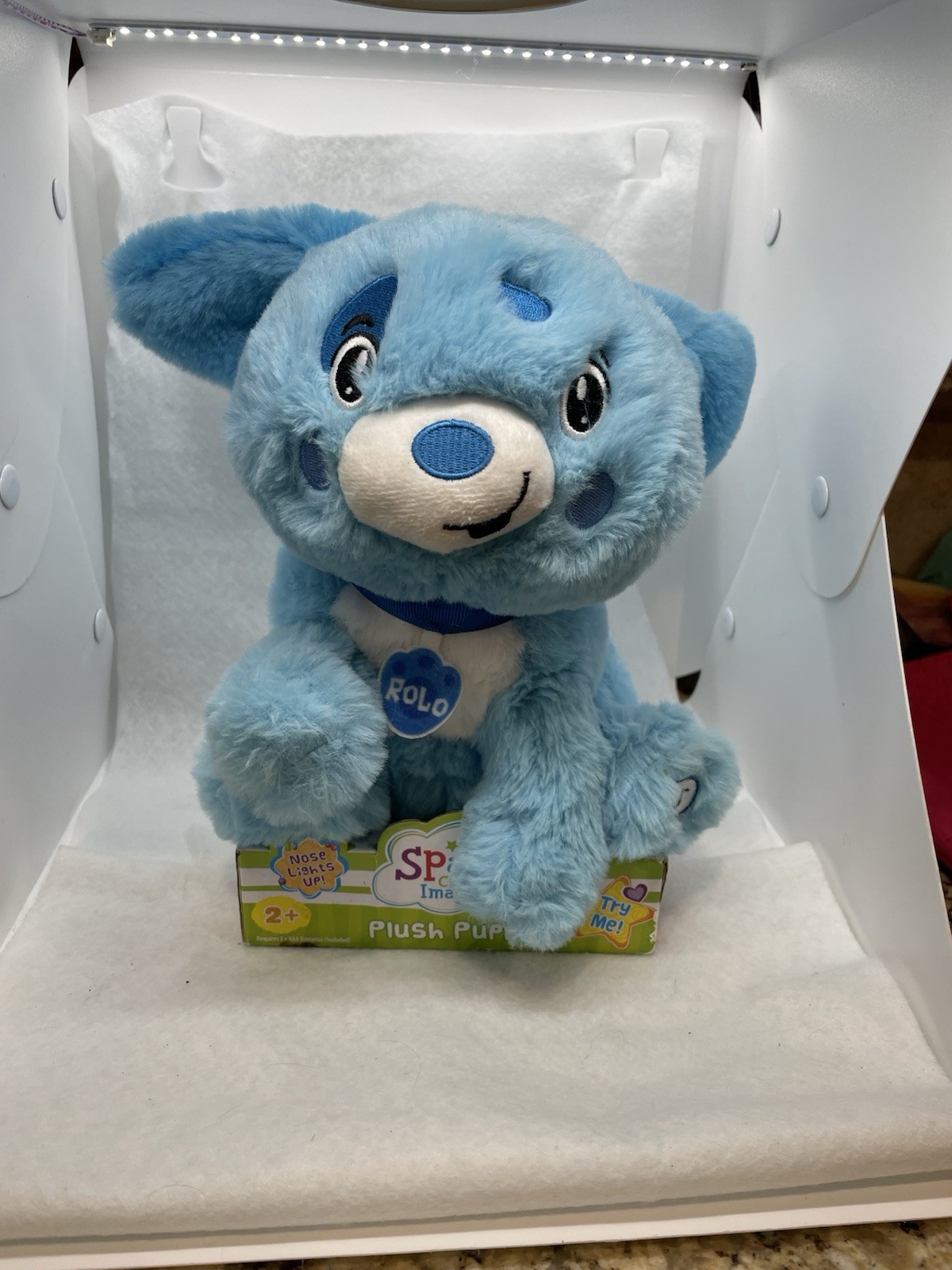 Spark Create Imagine Interactive Plush Blue Puppy Rolo Sings & Talks Video Works