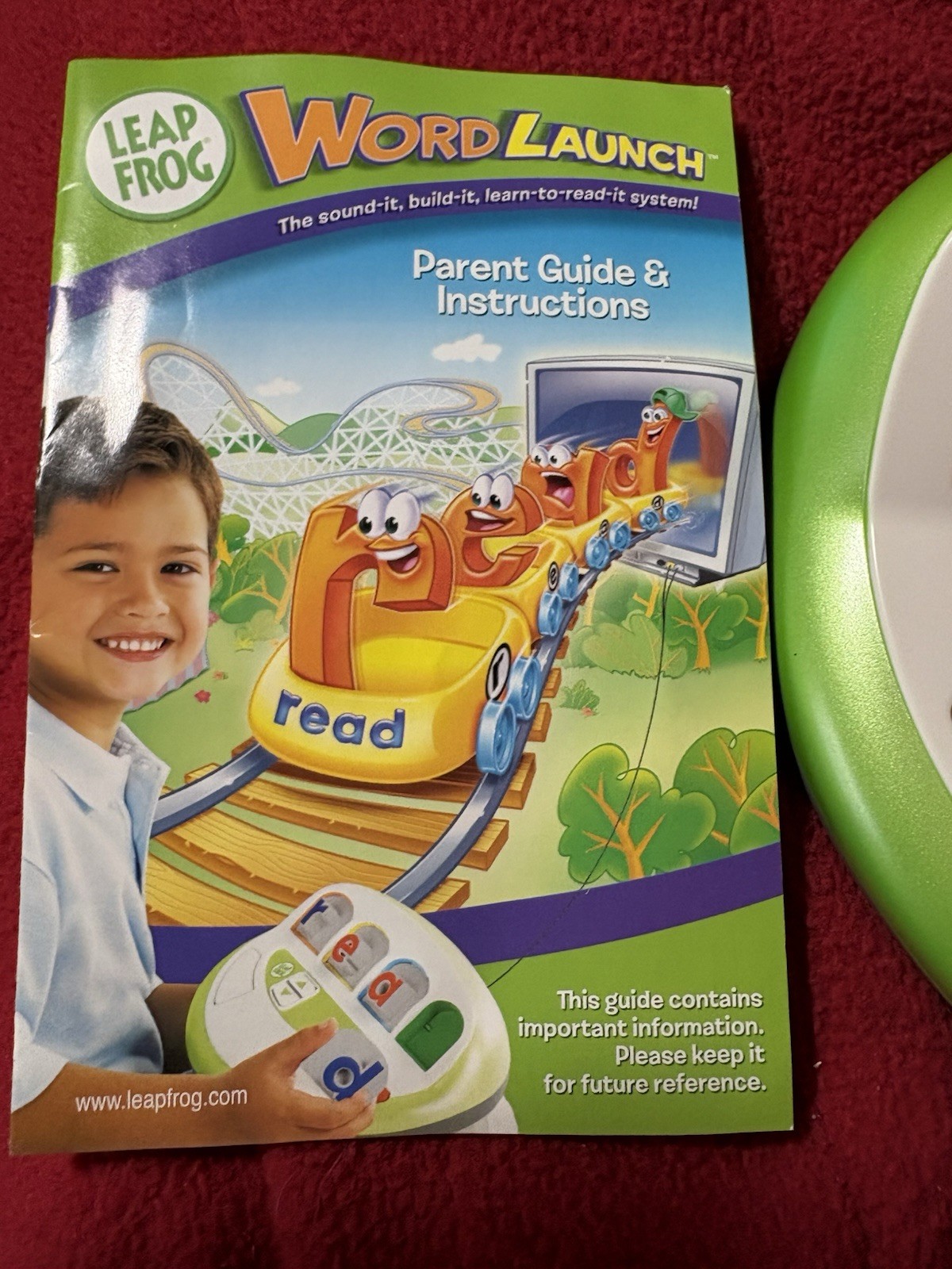 Leap Frog Word Launch Reading Learning System TV Plug & Play Kids Game Teaching