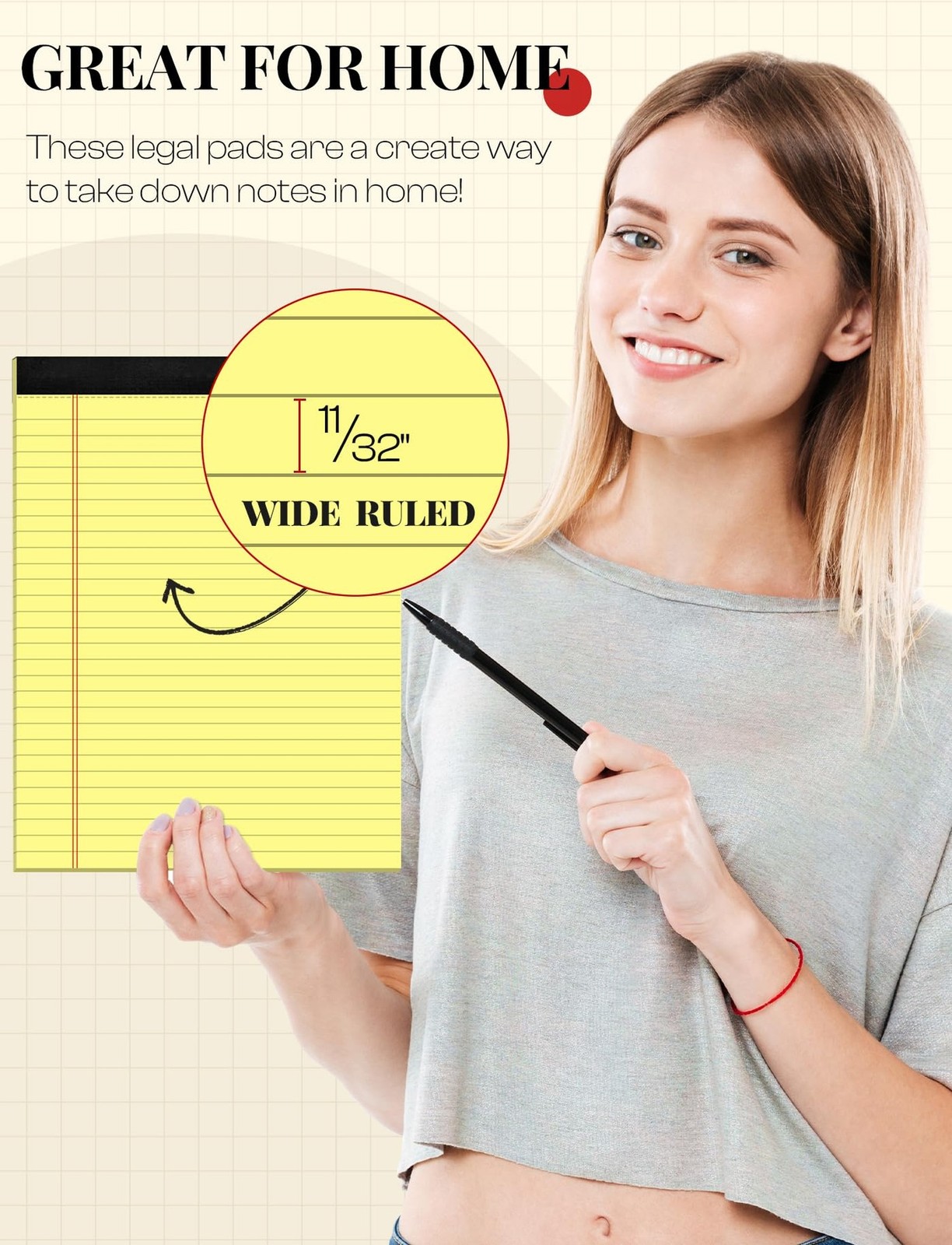 Yellow Legal Pads 8.5 x 11 Writing Pads Yellow Note Pads 8.5 x 11 Perforated …