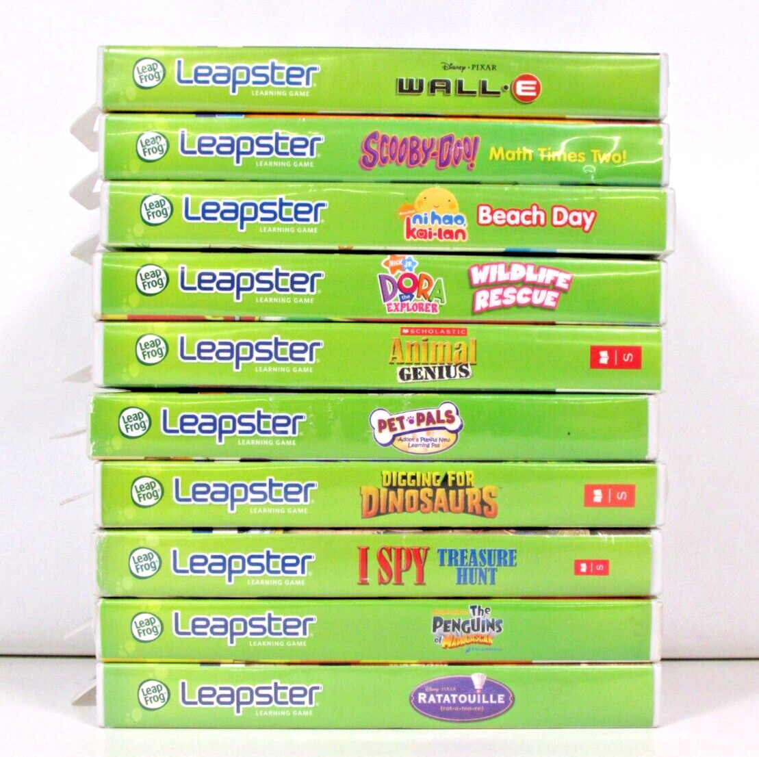 10 Leap Frog Leapster/Leapster 2 Children’s Learning Games- Wall-E/ Scooby-Doo!