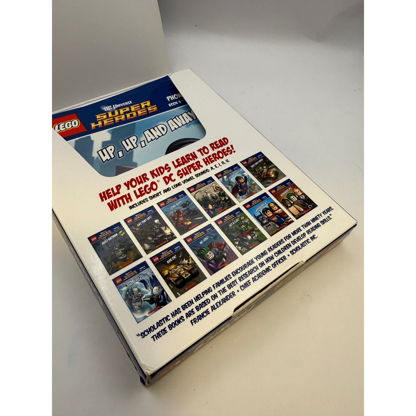 LEGO DC Universe Super Heroes Phonics Scholastic 10 Books 2 Workbooks Set Batman