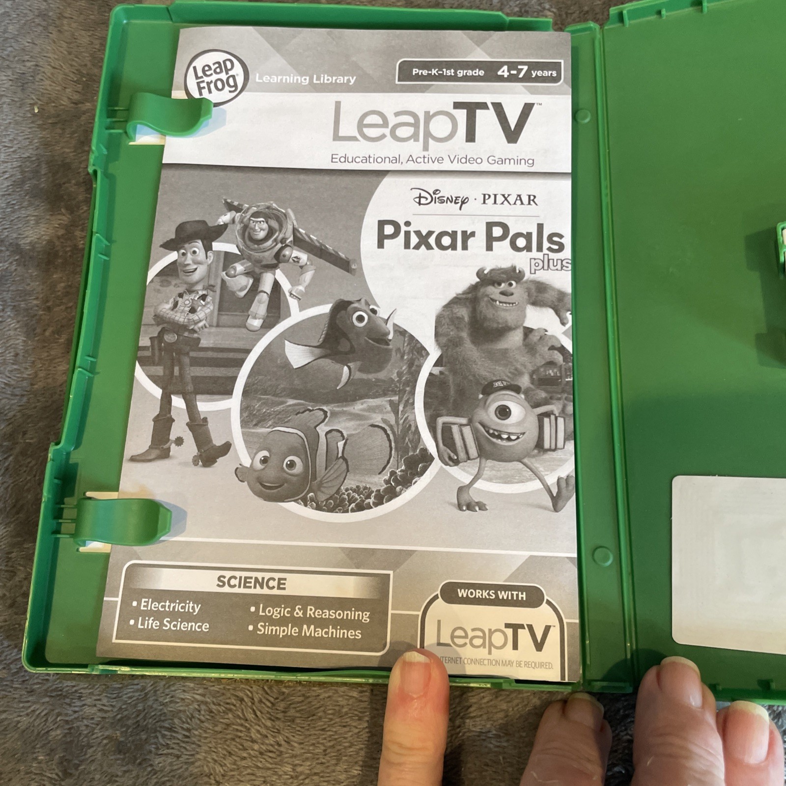LeapFrog LeapTV Disney Pixar Pals Plus 4-7 Years Science Educational Game