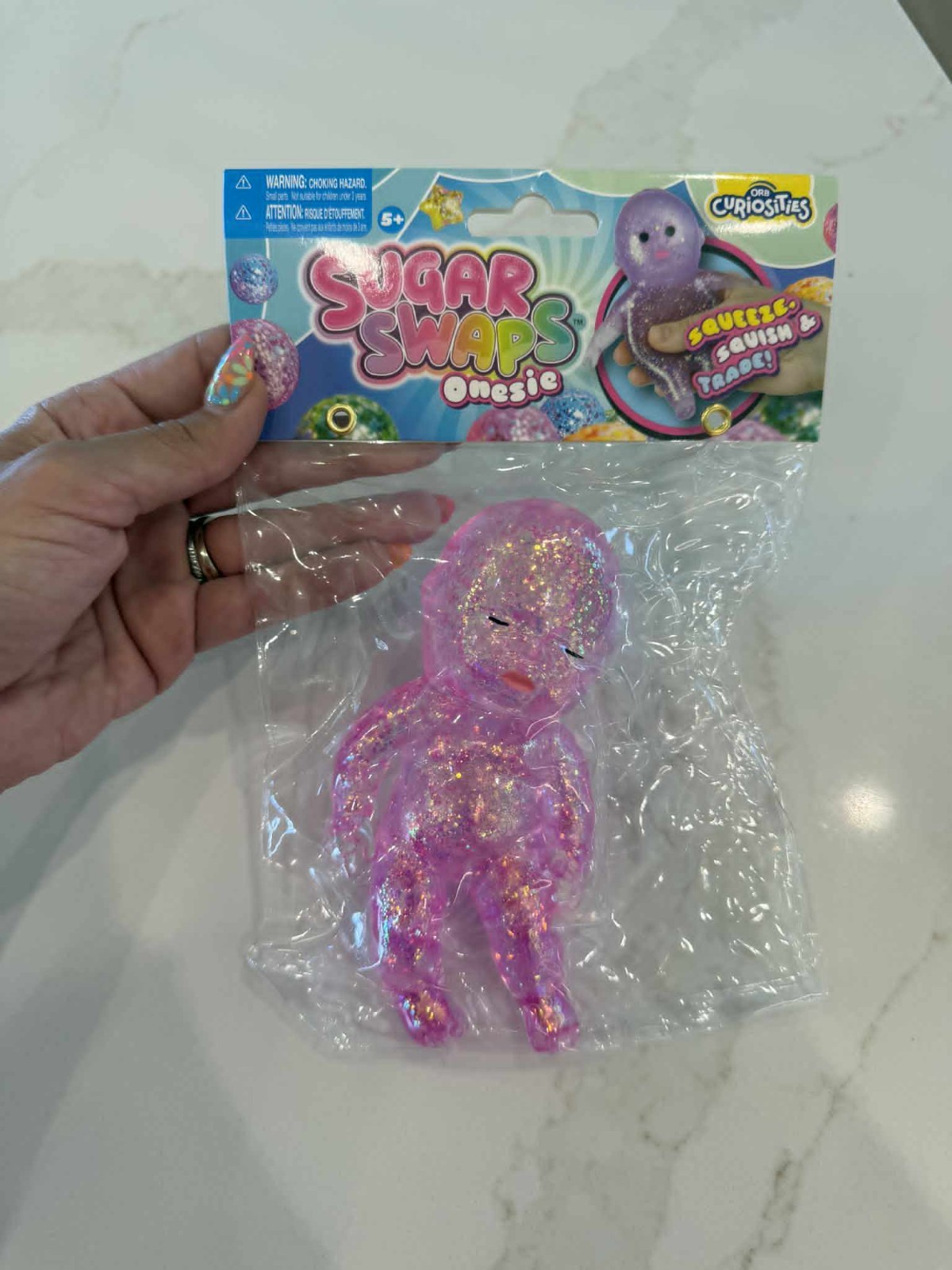 Sugar Swaps Baby Tactile Glitter Squeezable Sensory Toy ORB Curiosities