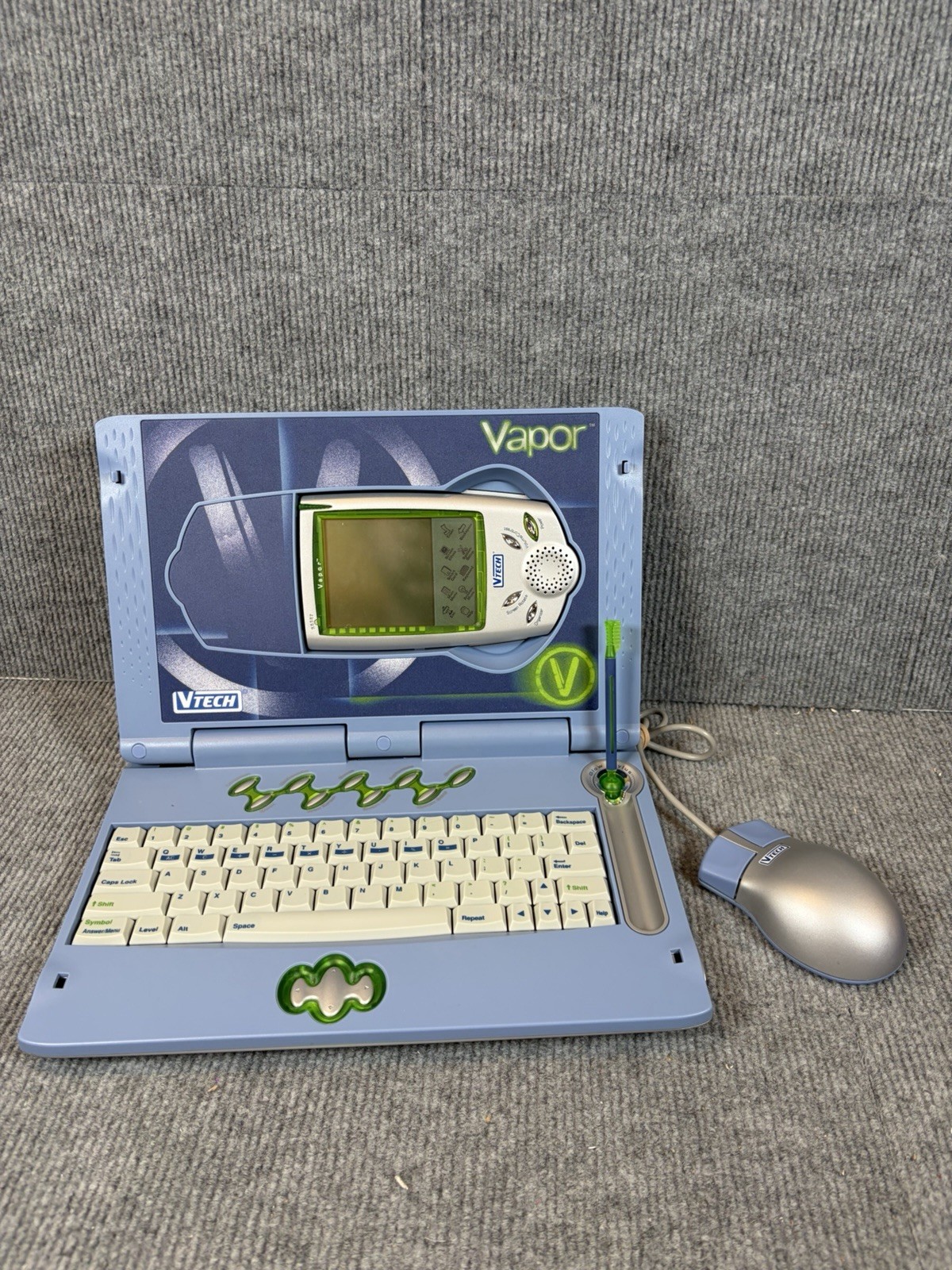 Vintage VTech Laptop w/ Handheld & Mouse TESTED RARE COMPLETE
