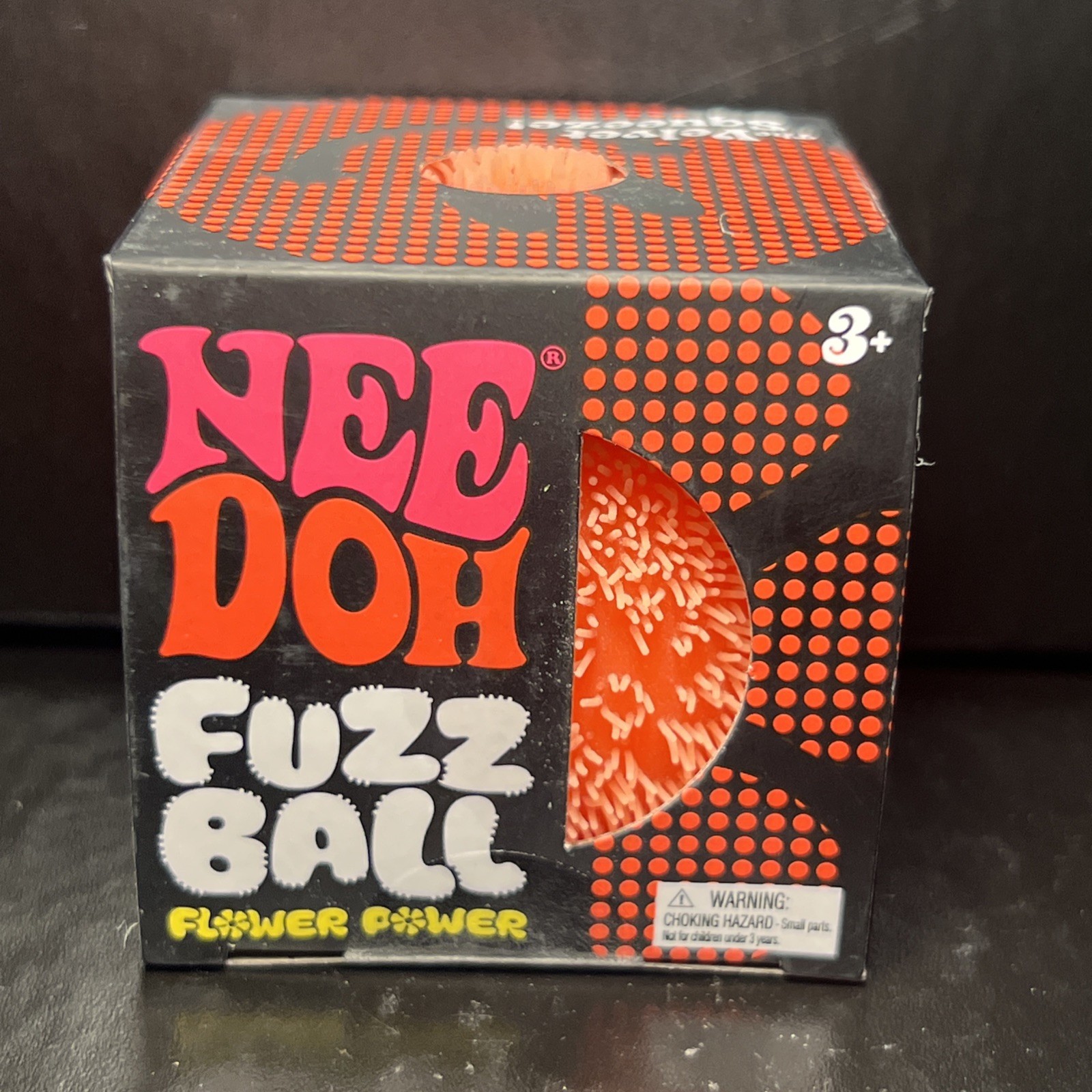 Nee Doh Fuzz Ball The Velvet Squeeze Flower Power Orange TikTok VIRAL