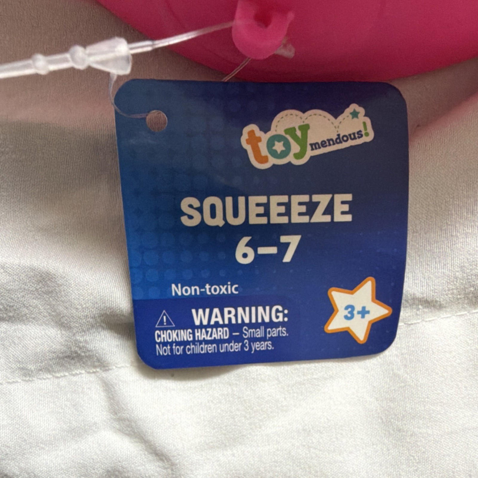Toymendous Tactile Squeeze Toy Pink Ages 3+ 4-7 8-11 Years 2025 MPN 571362