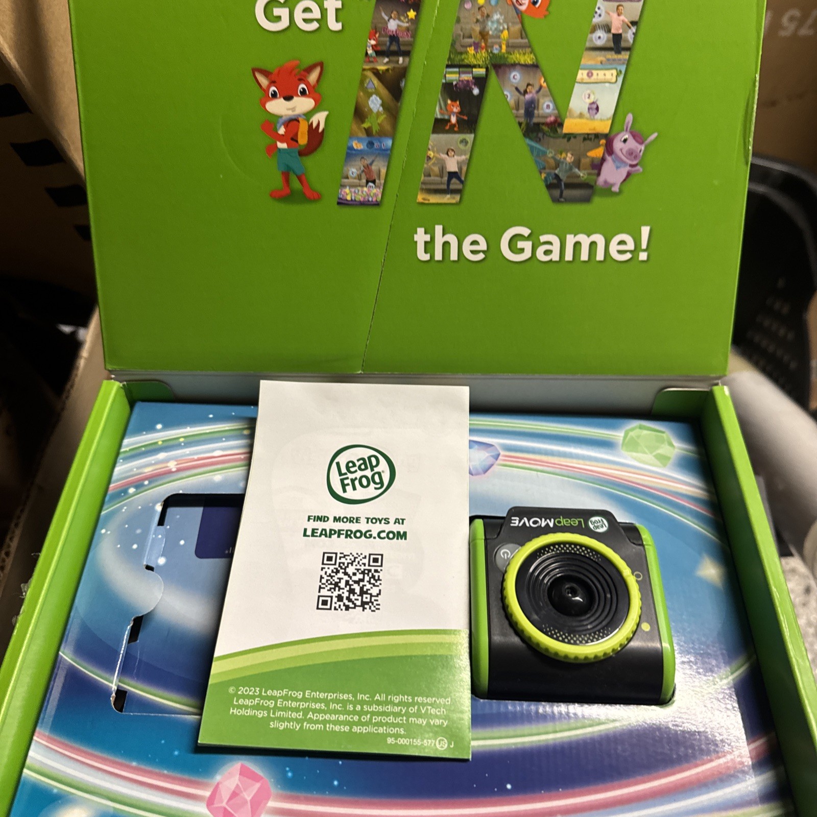 LeapFrog LeapMove Gaming Console Motion-Based Learning 25 Preload Games Open Bx