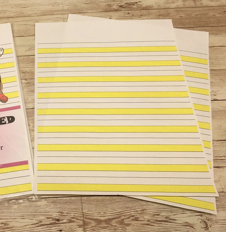 Highlighted – Handwriting Practice Paper For Children – 30 Sheets