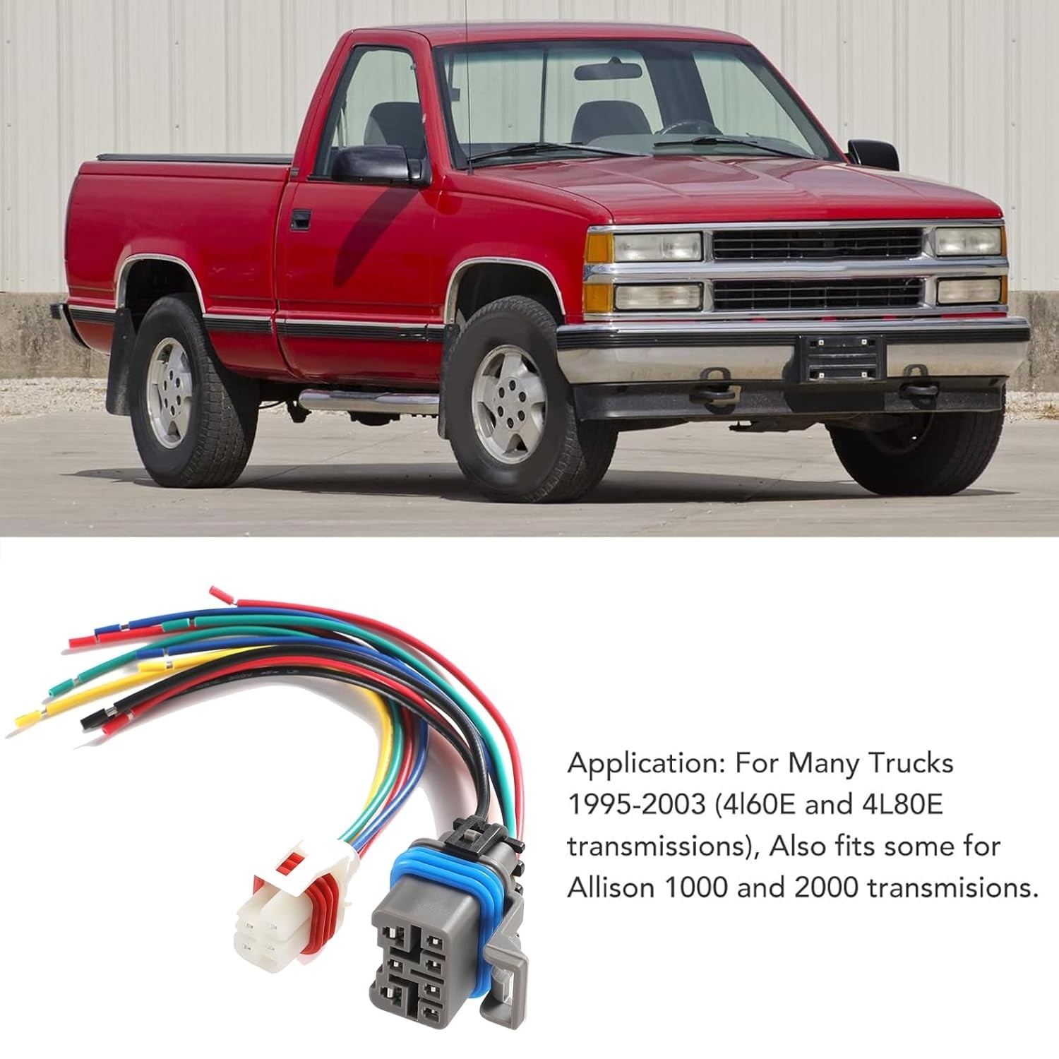 Transmission Pigtail Kit for GM 4-speed Automatic 1995 to 2004 4L60e 4L80e, Wire