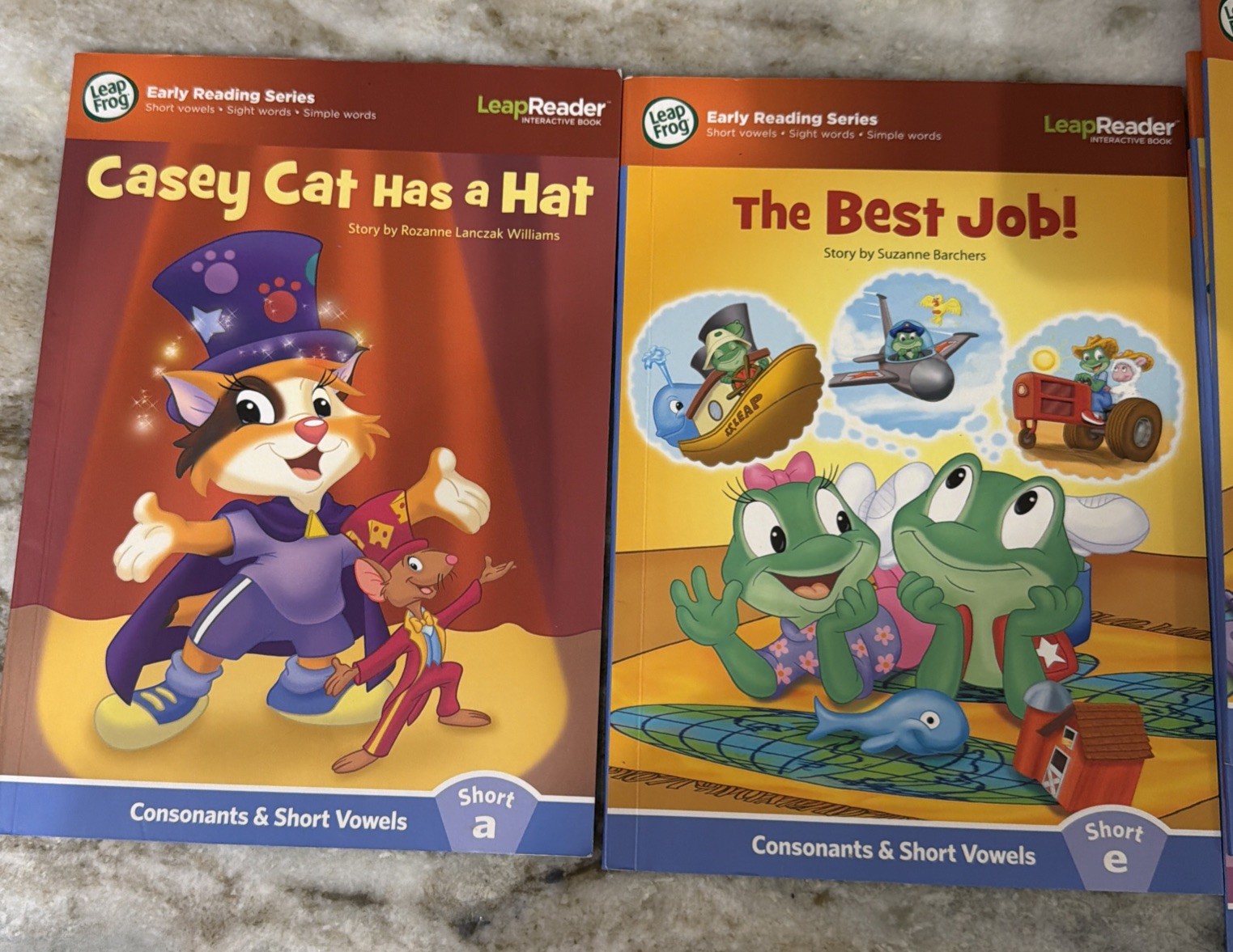 LeapFrog Tag & LeapReader Learn to Read ~ Short Vowels ~ Plus Long U 6 Book Lot