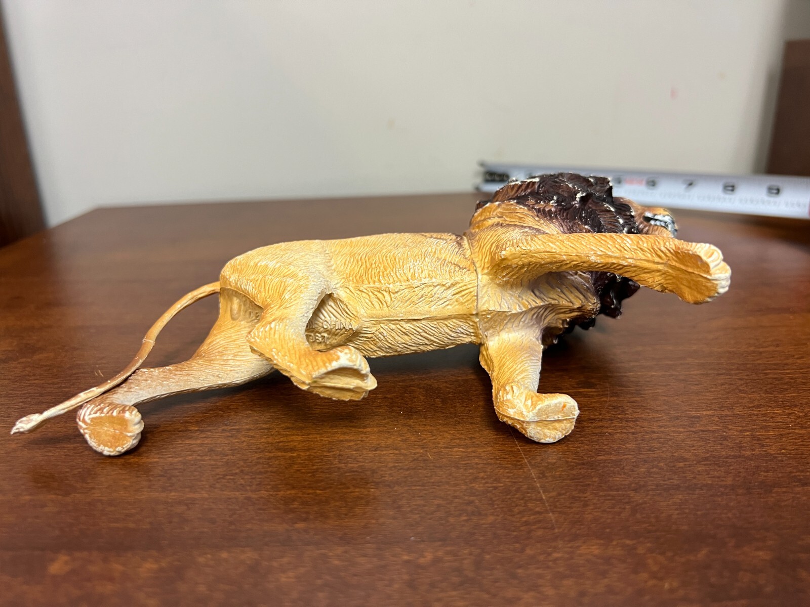 Vintage 1987 Rubber Lion Toy Figure
