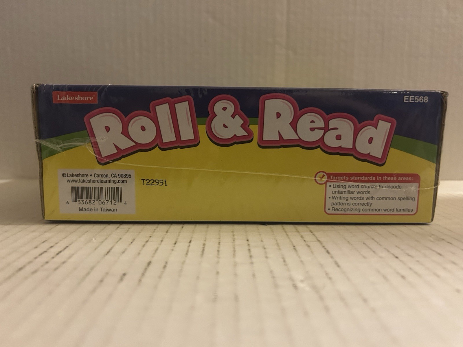 NEW Lakeshore Roll & Read Word Family Game (EE568) Ages 6 And Up, SEALED 1-4 Pla