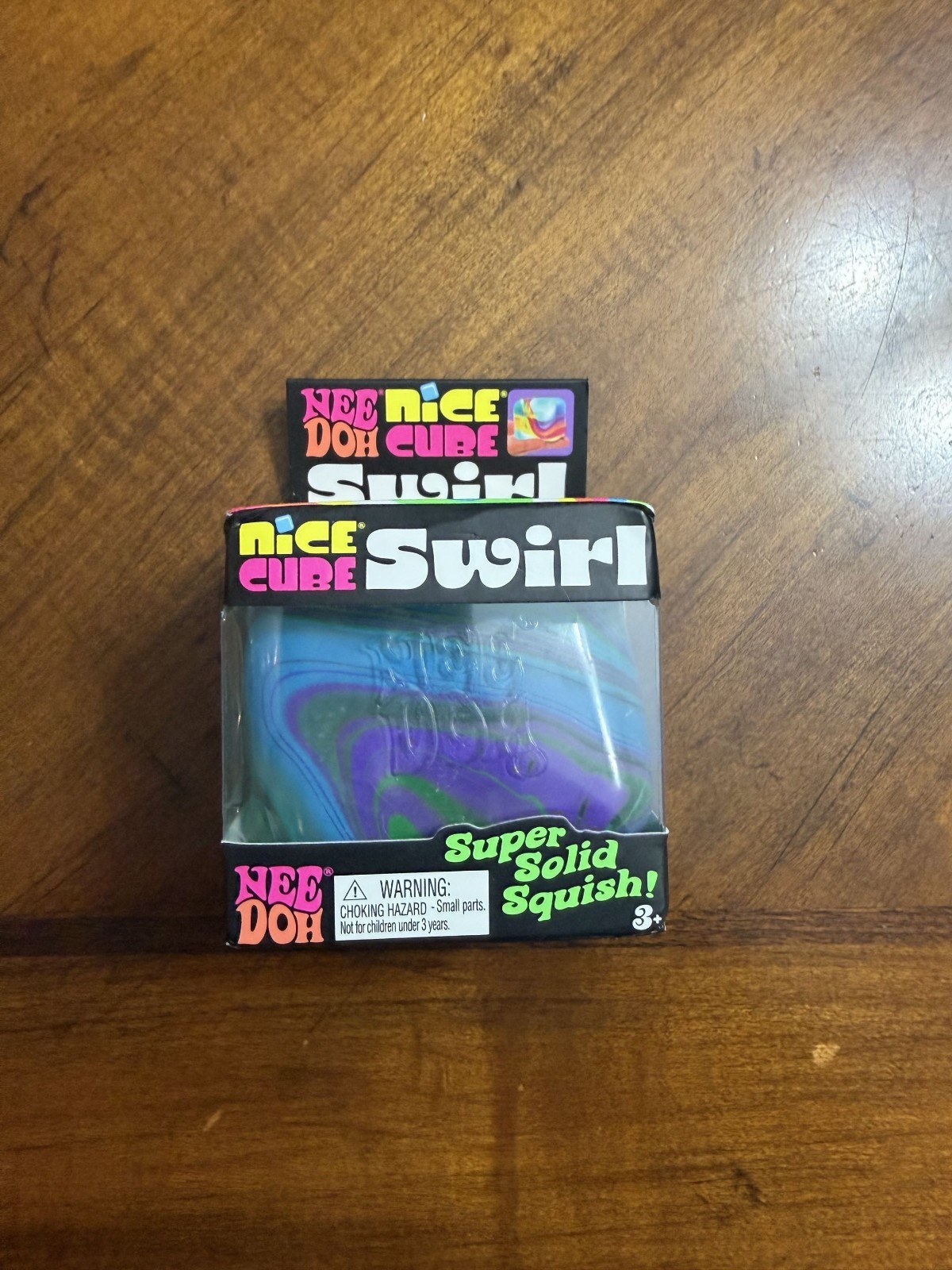 Needoh Swirl Nice Cube Blue, Purple & Black
