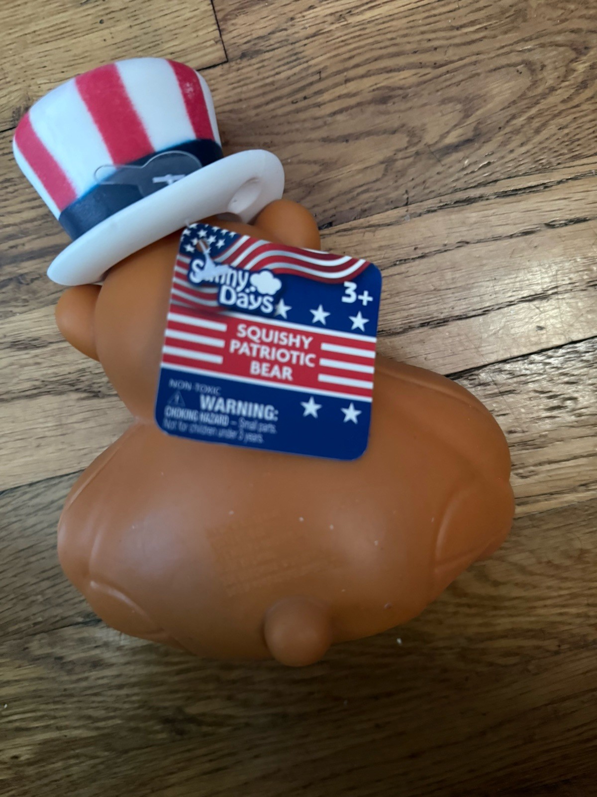 Sunny Days Patriotic Squishy Bear USA America Squeeze Toy New 🇺🇸