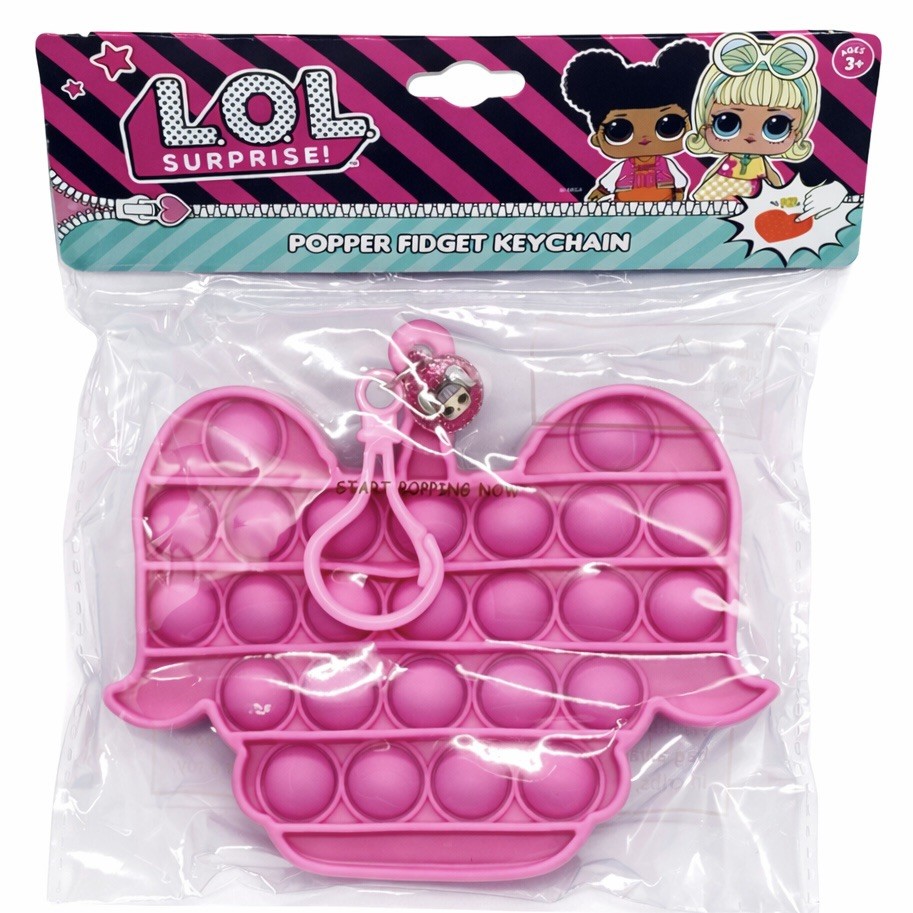 VIRAL L.O.L. Surprise! LOL Surprise Popper Pop It Fidget Keychain Toy 5”